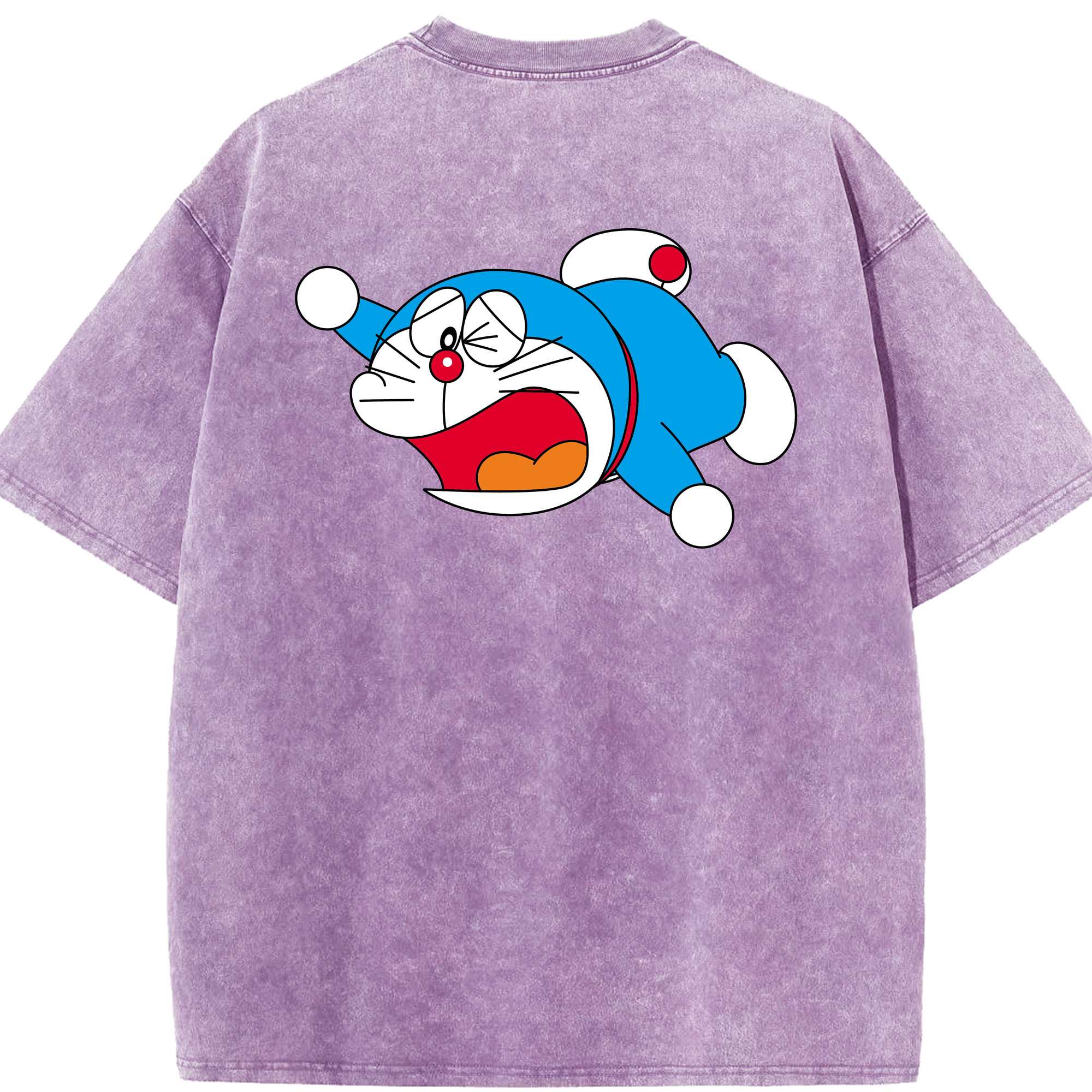 （画像用） ドラえもん Doraemon 綿100% ヴィンテージ風 半袖Tシャツ（背面プリント）