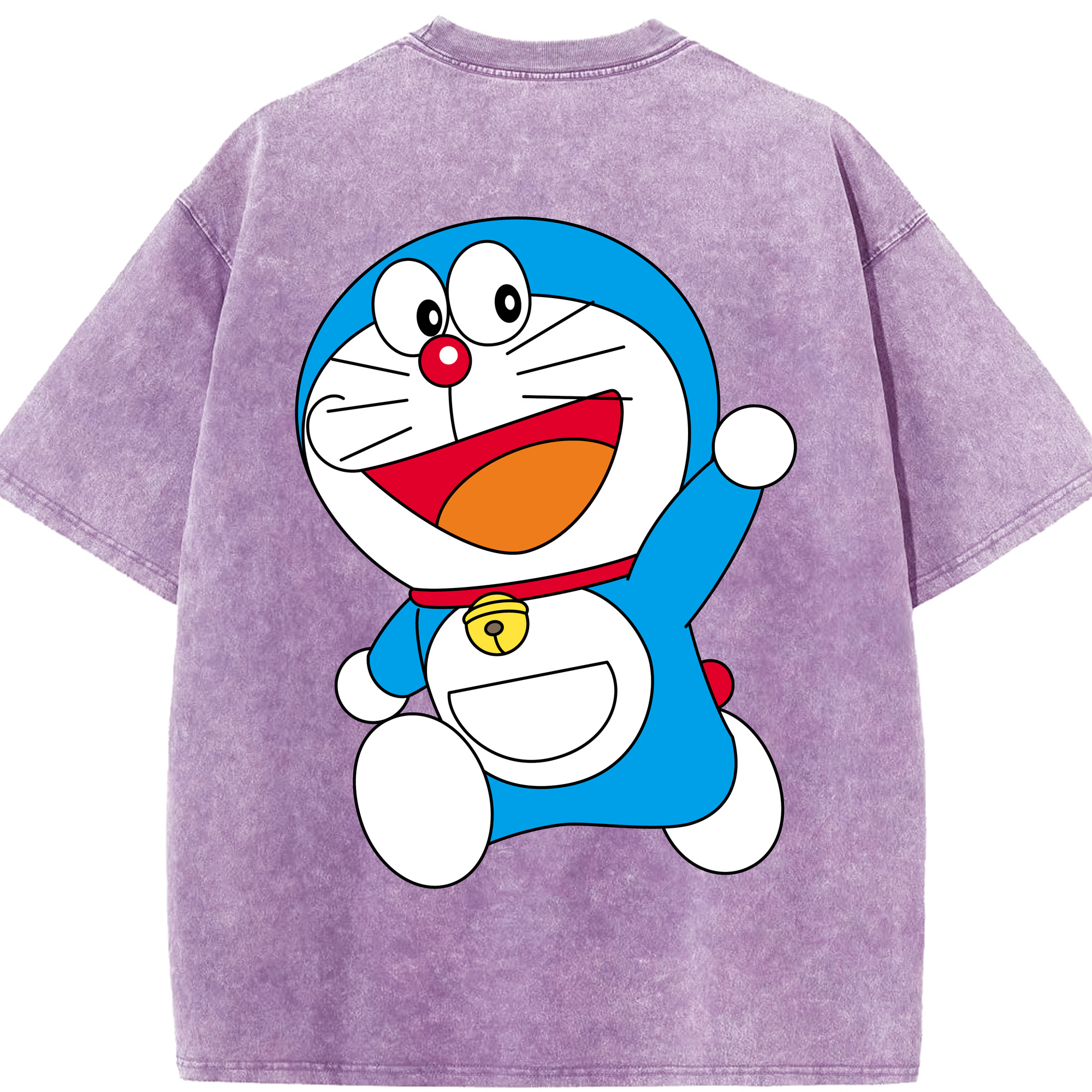 （画像用） ドラえもん Doraemon 綿100% ヴィンテージ風 半袖Tシャツ（背面プリント）