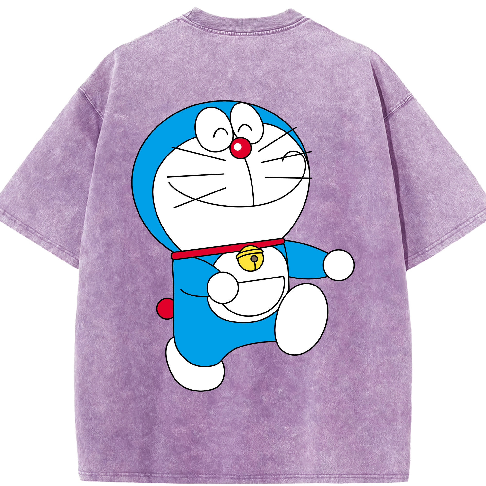 （画像用） ドラえもん Doraemon 綿100% ヴィンテージ風 半袖Tシャツ（背面プリント）
