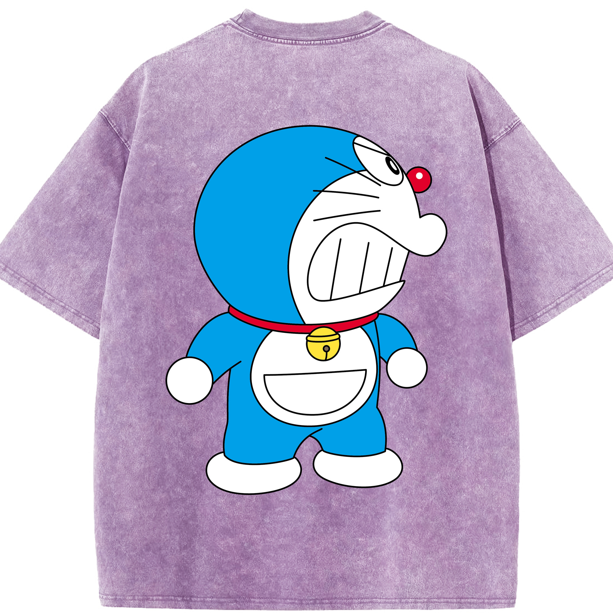 （画像用） ドラえもん Doraemon 綿100% ヴィンテージ風 半袖Tシャツ（背面プリント）