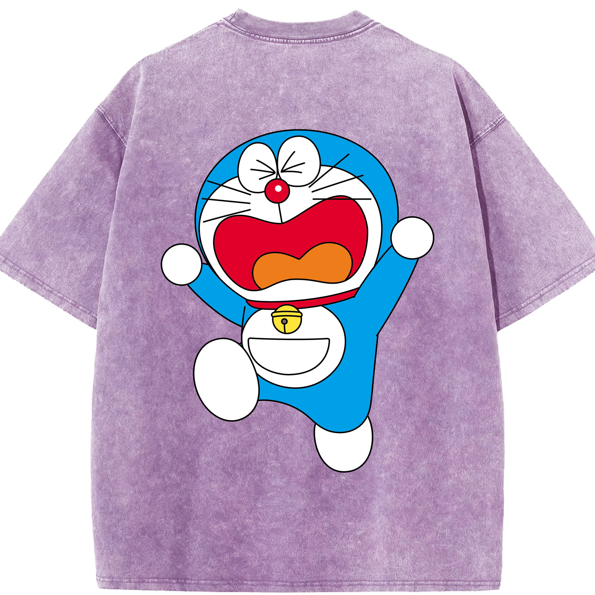 （画像用） ドラえもん Doraemon 綿100% ヴィンテージ風 半袖Tシャツ（背面プリント）