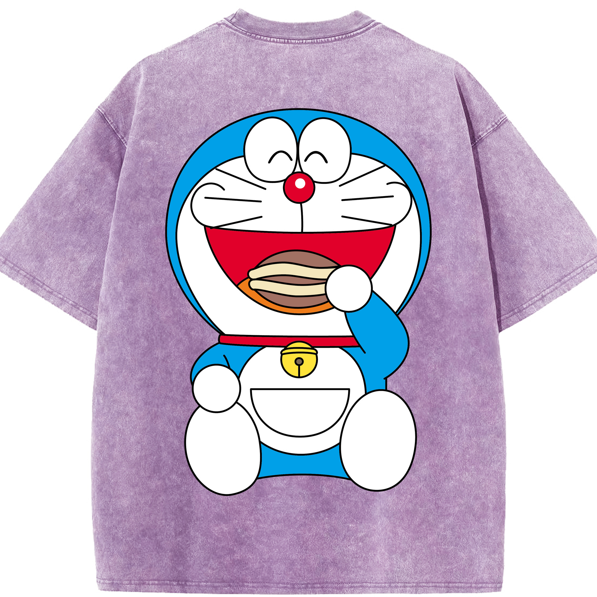 （画像用） ドラえもん Doraemon 綿100% ヴィンテージ風 半袖Tシャツ（背面プリント）