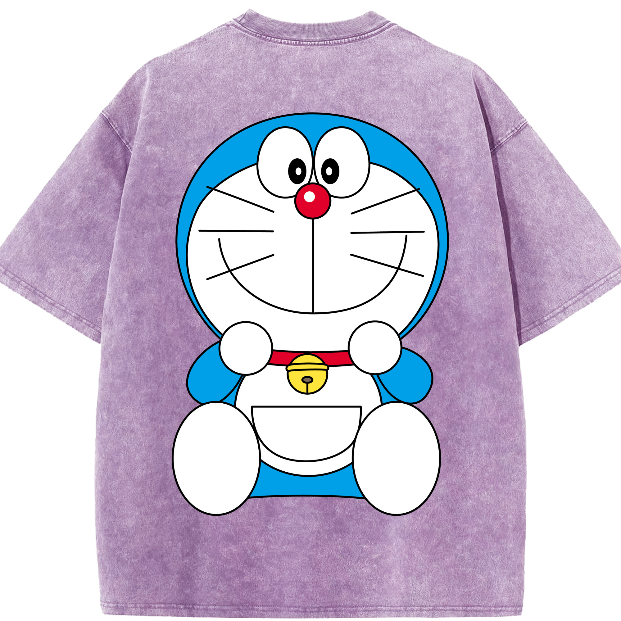 （画像用） ドラえもん Doraemon 綿100% ヴィンテージ風 半袖Tシャツ（背面プリント）