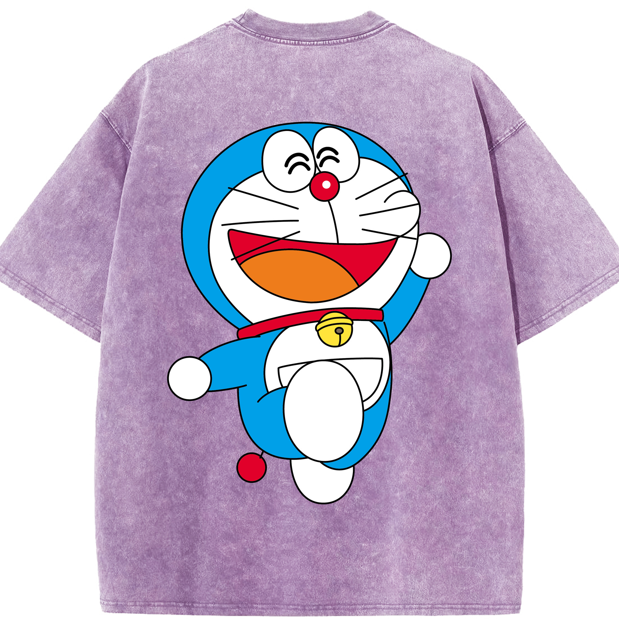 （画像用） ドラえもん Doraemon 綿100% ヴィンテージ風 半袖Tシャツ（背面プリント）