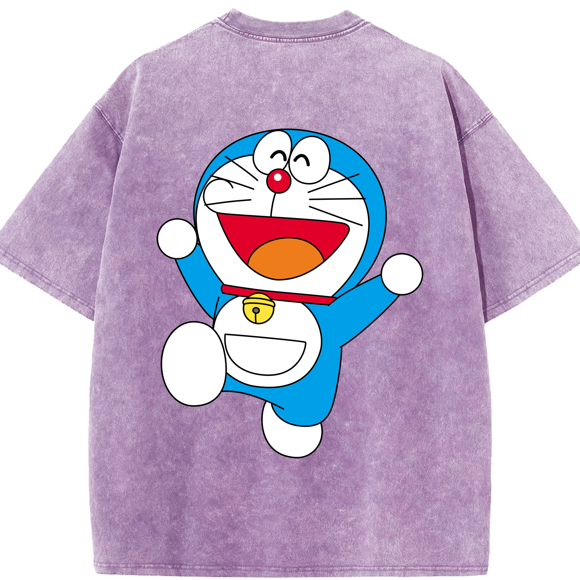 （画像用） ドラえもん Doraemon 綿100% ヴィンテージ風 半袖Tシャツ（背面プリント）