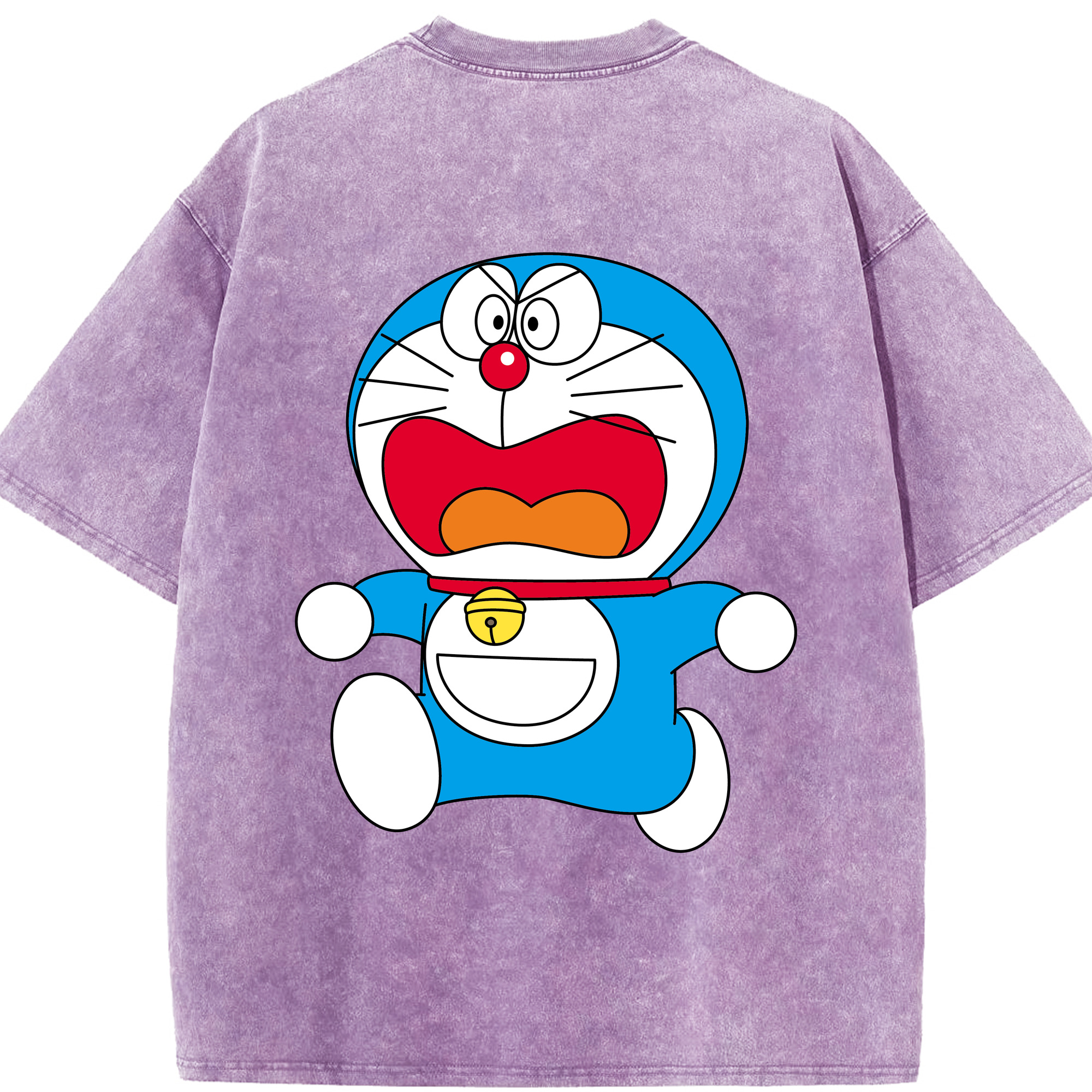 （画像用） ドラえもん Doraemon 綿100% ヴィンテージ風 半袖Tシャツ（背面プリント）
