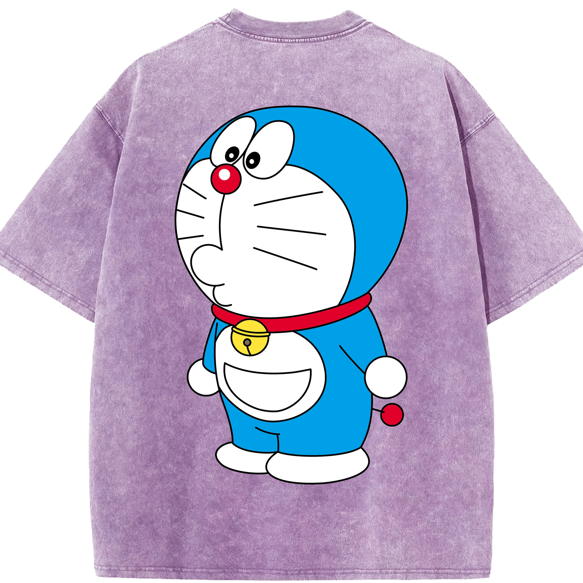 （画像用） ドラえもん Doraemon 綿100% ヴィンテージ風 半袖Tシャツ（背面プリント）