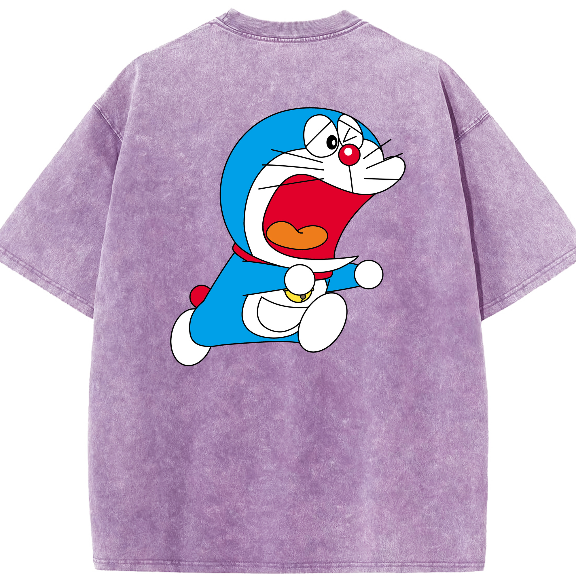 （画像用） ドラえもん Doraemon 綿100% ヴィンテージ風 半袖Tシャツ（背面プリント）