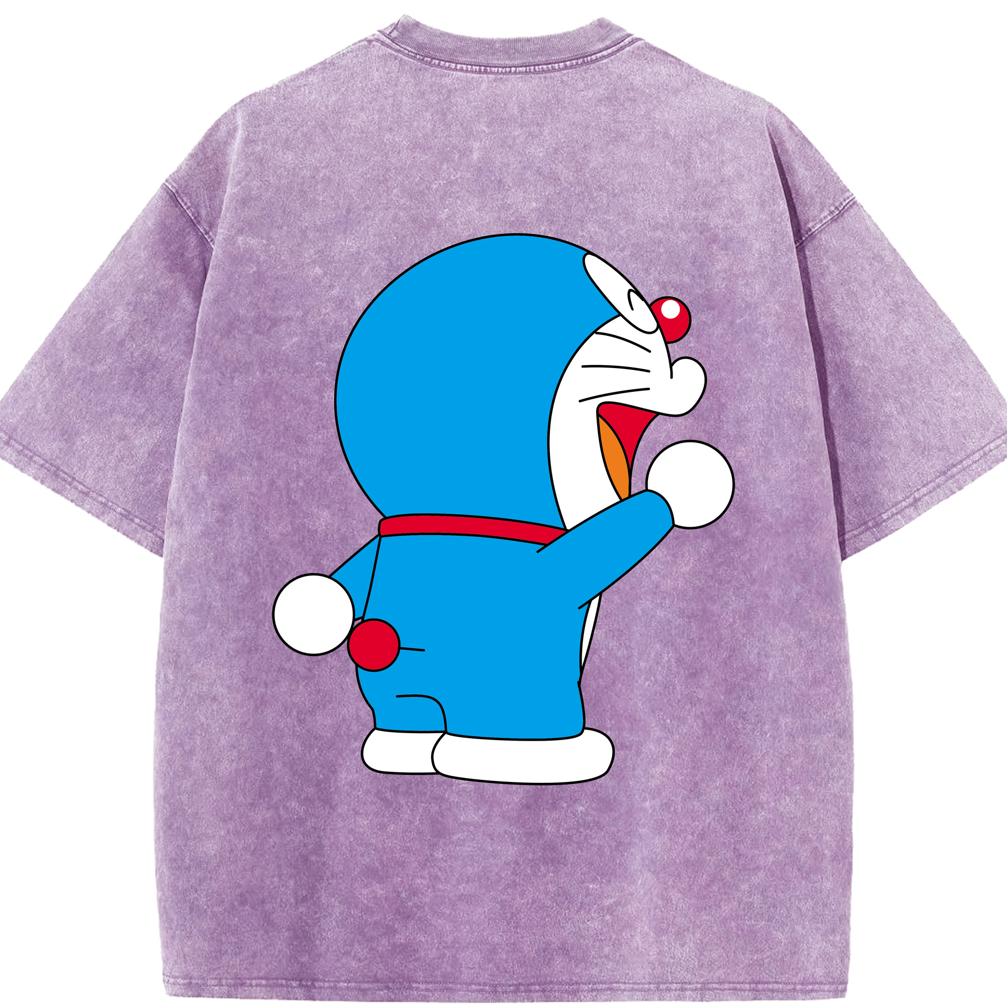 （画像用） ドラえもん Doraemon 綿100% ヴィンテージ風 半袖Tシャツ（背面プリント）