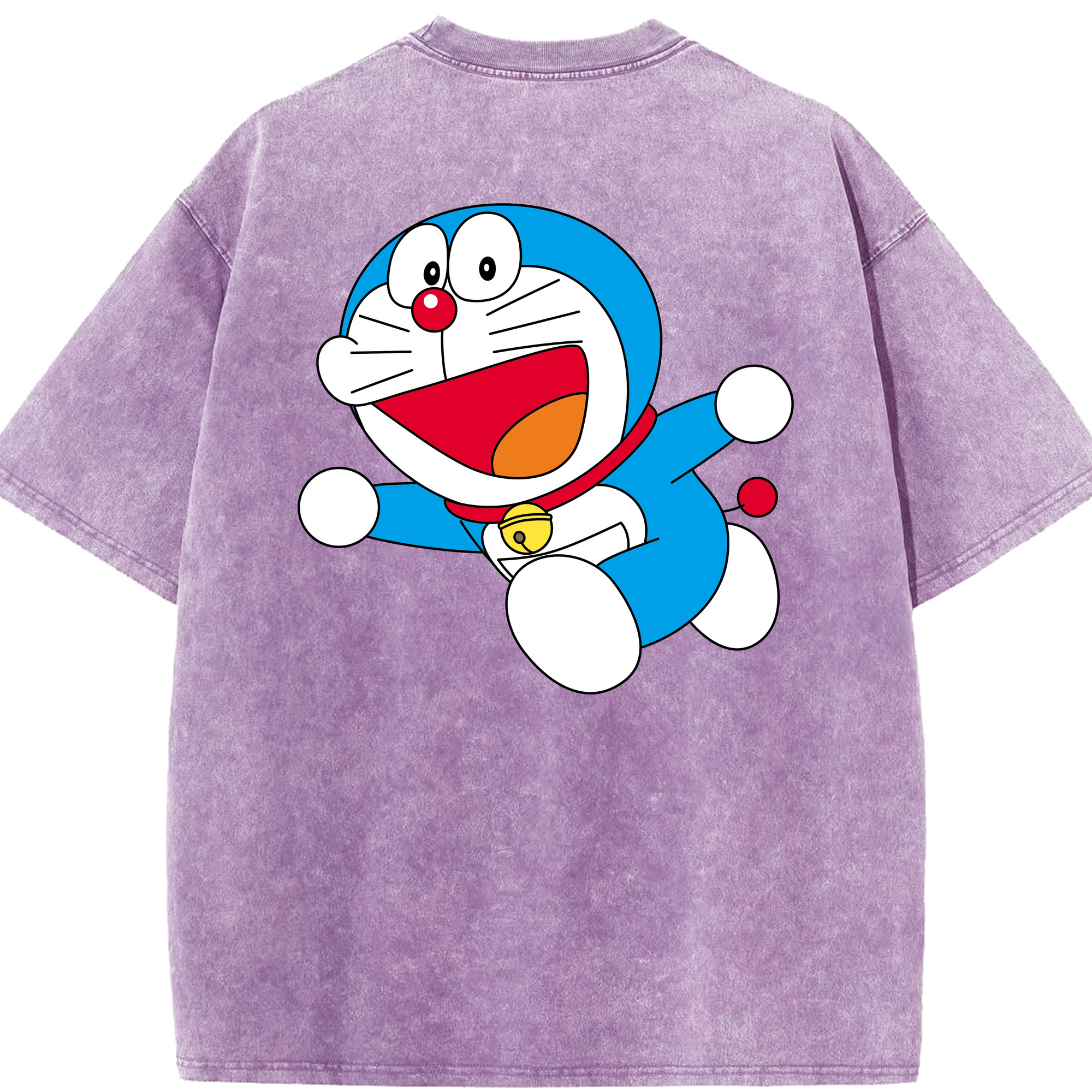 （画像用） ドラえもん Doraemon 綿100% ヴィンテージ風 半袖Tシャツ（背面プリント）