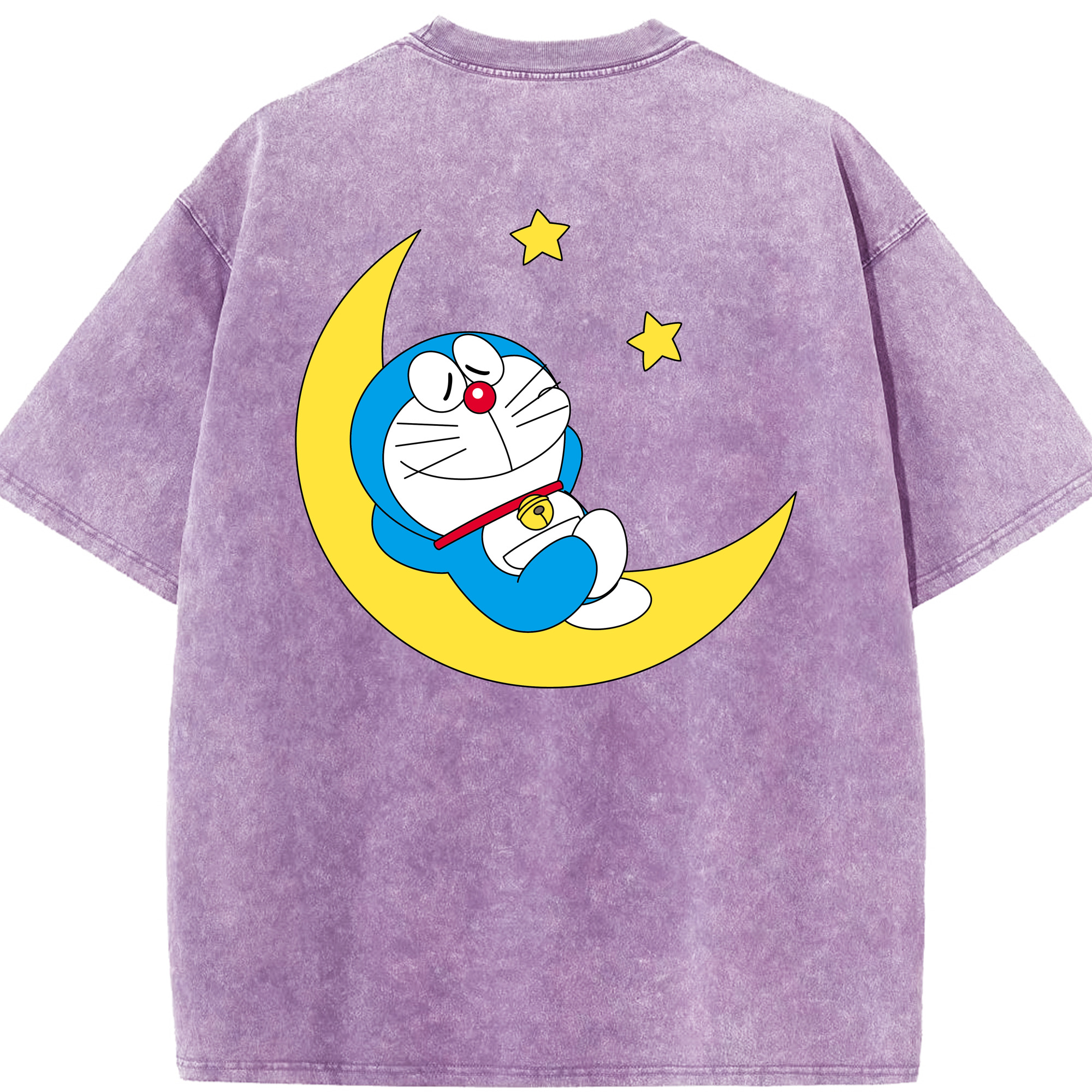 （画像用） ドラえもん Doraemon 綿100% ヴィンテージ風 半袖Tシャツ（背面プリント）