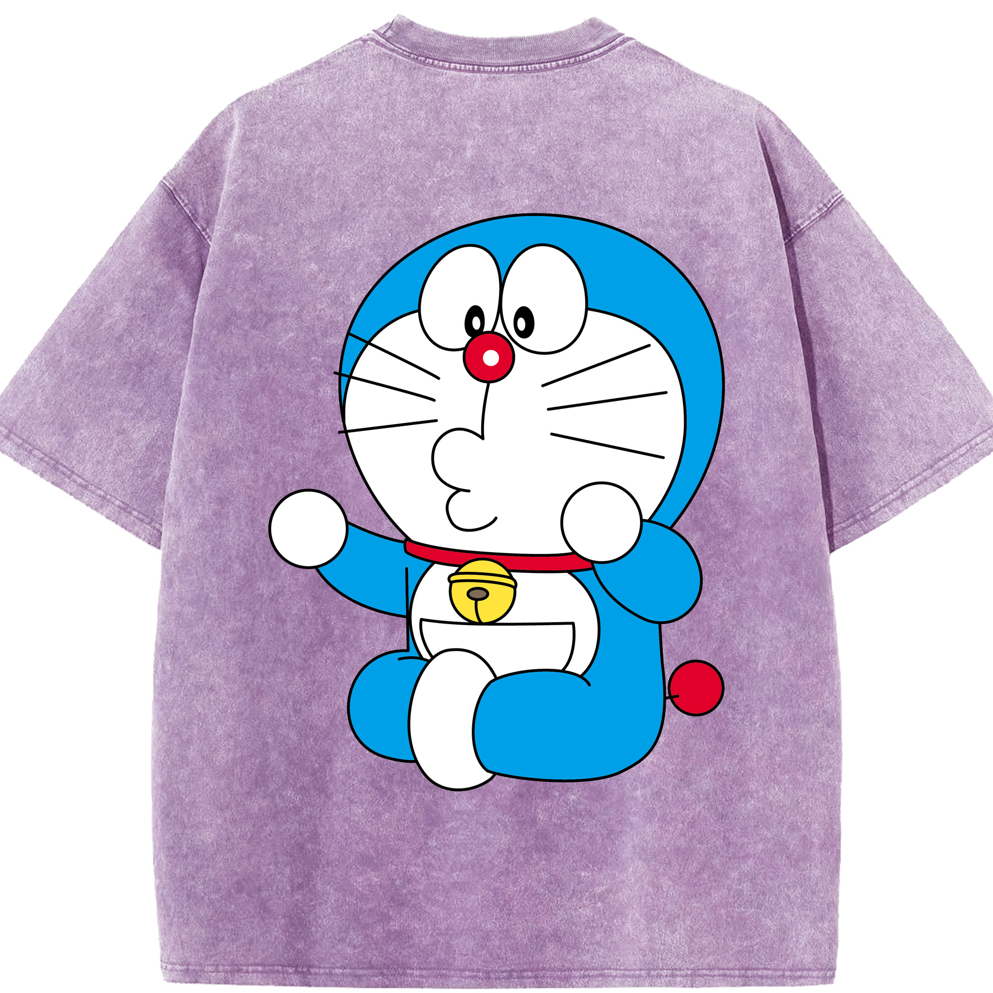 （画像用） ドラえもん Doraemon 綿100% ヴィンテージ風 半袖Tシャツ（背面プリント）