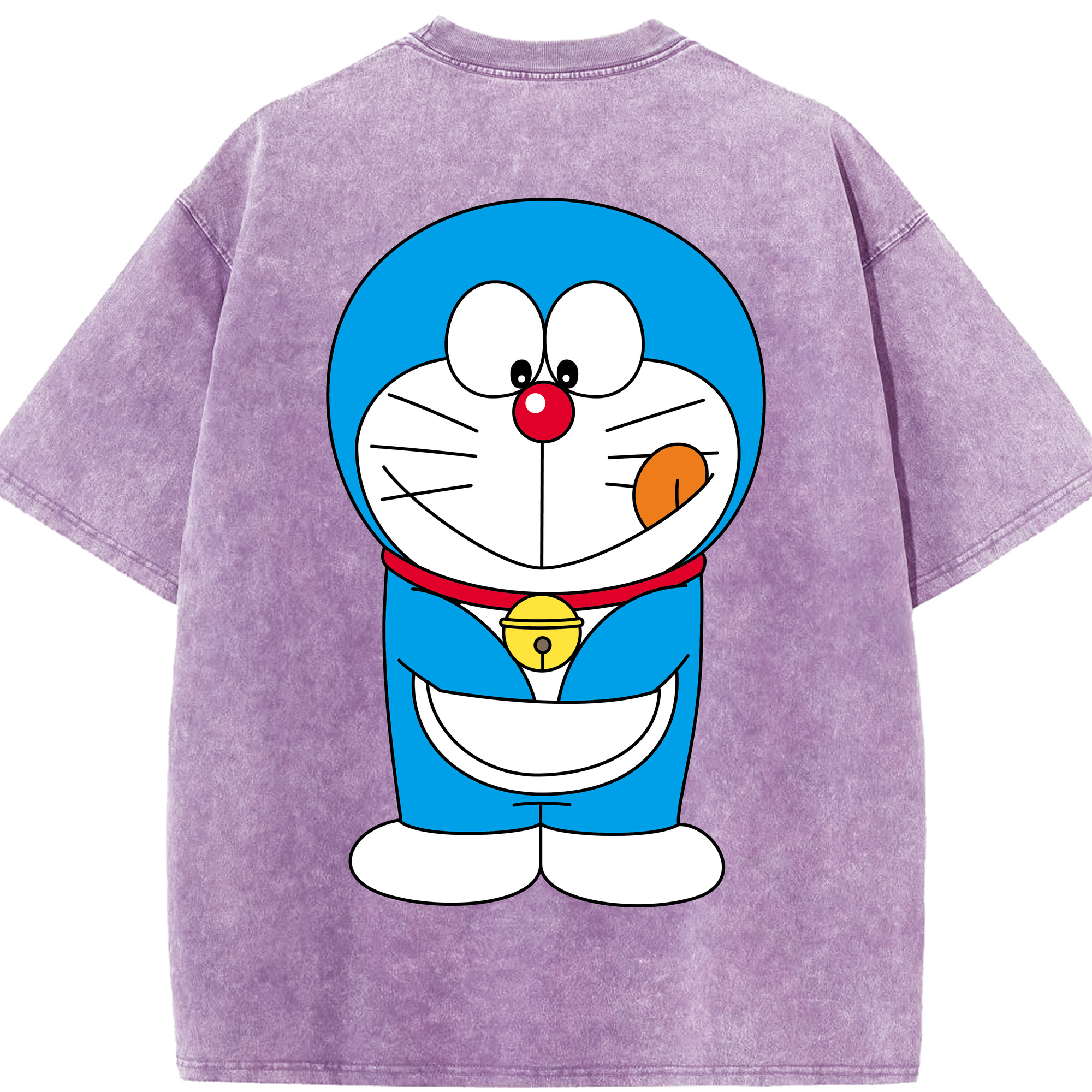 （画像用） ドラえもん Doraemon 綿100% ヴィンテージ風 半袖Tシャツ（背面プリント）