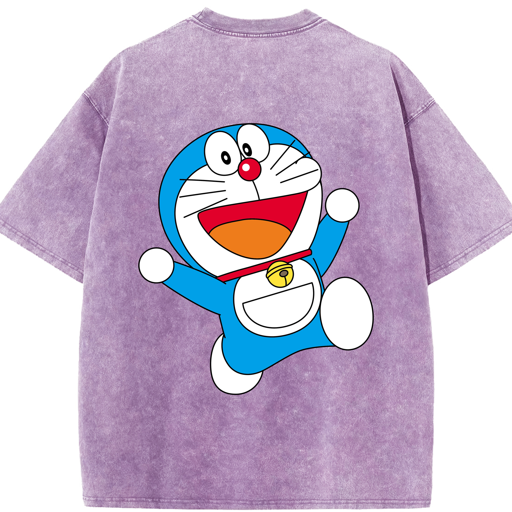 （画像用） ドラえもん Doraemon 綿100% ヴィンテージ風 半袖Tシャツ（背面プリント）