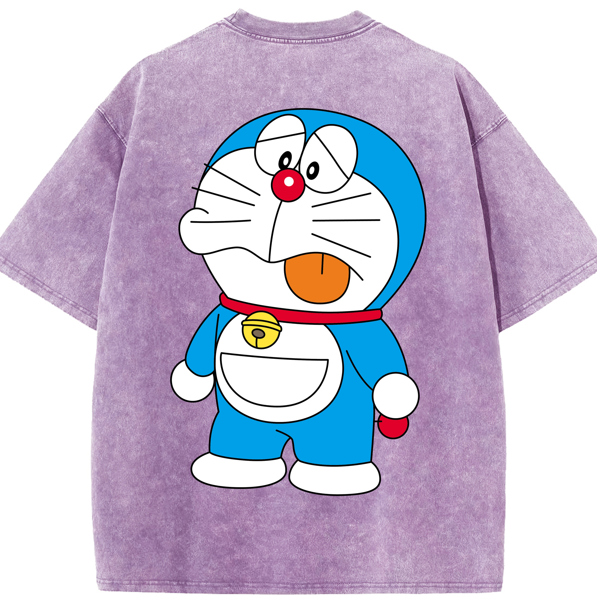 （画像用） ドラえもん Doraemon 綿100% ヴィンテージ風 半袖Tシャツ（背面プリント）
