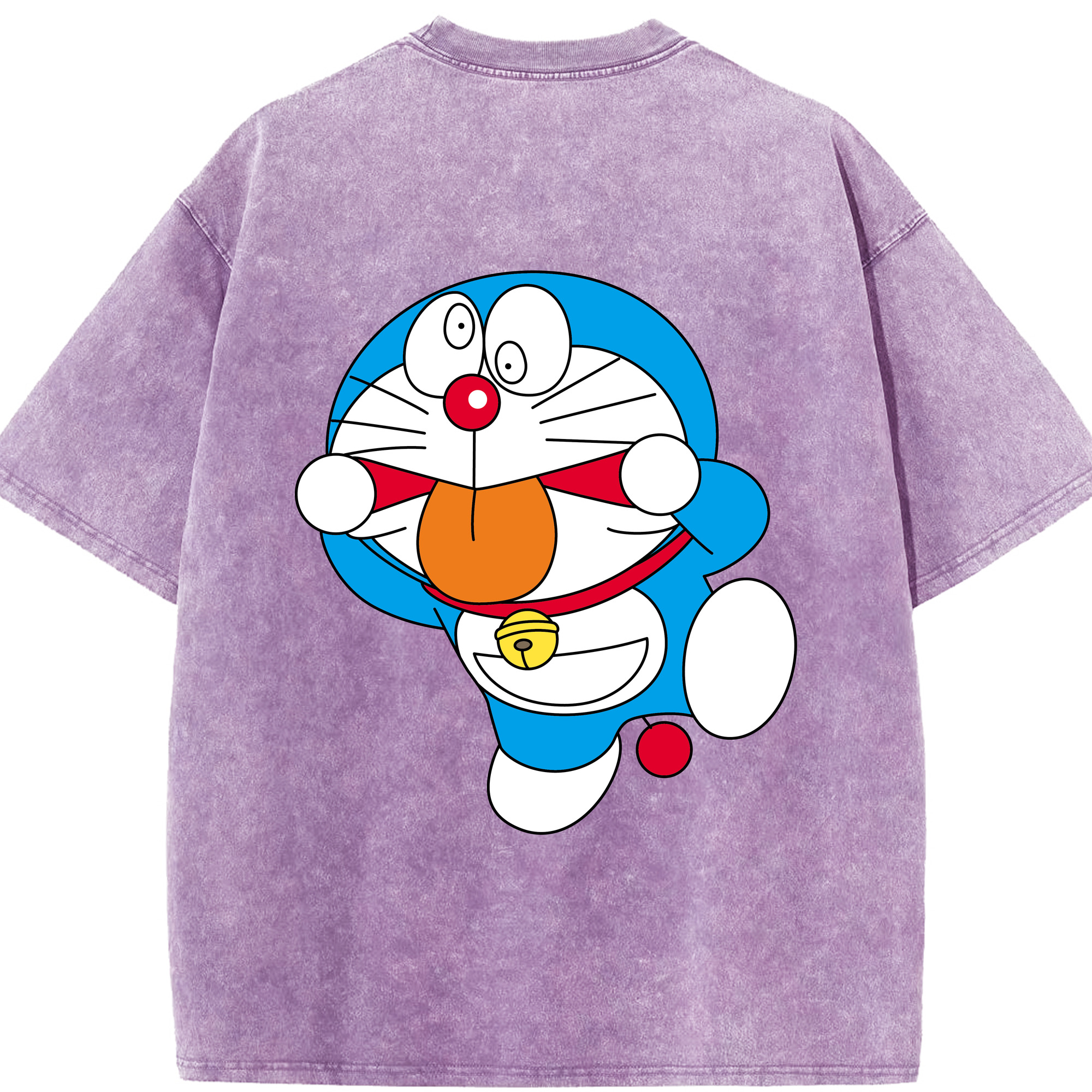 （画像用） ドラえもん Doraemon 綿100% ヴィンテージ風 半袖Tシャツ（背面プリント）