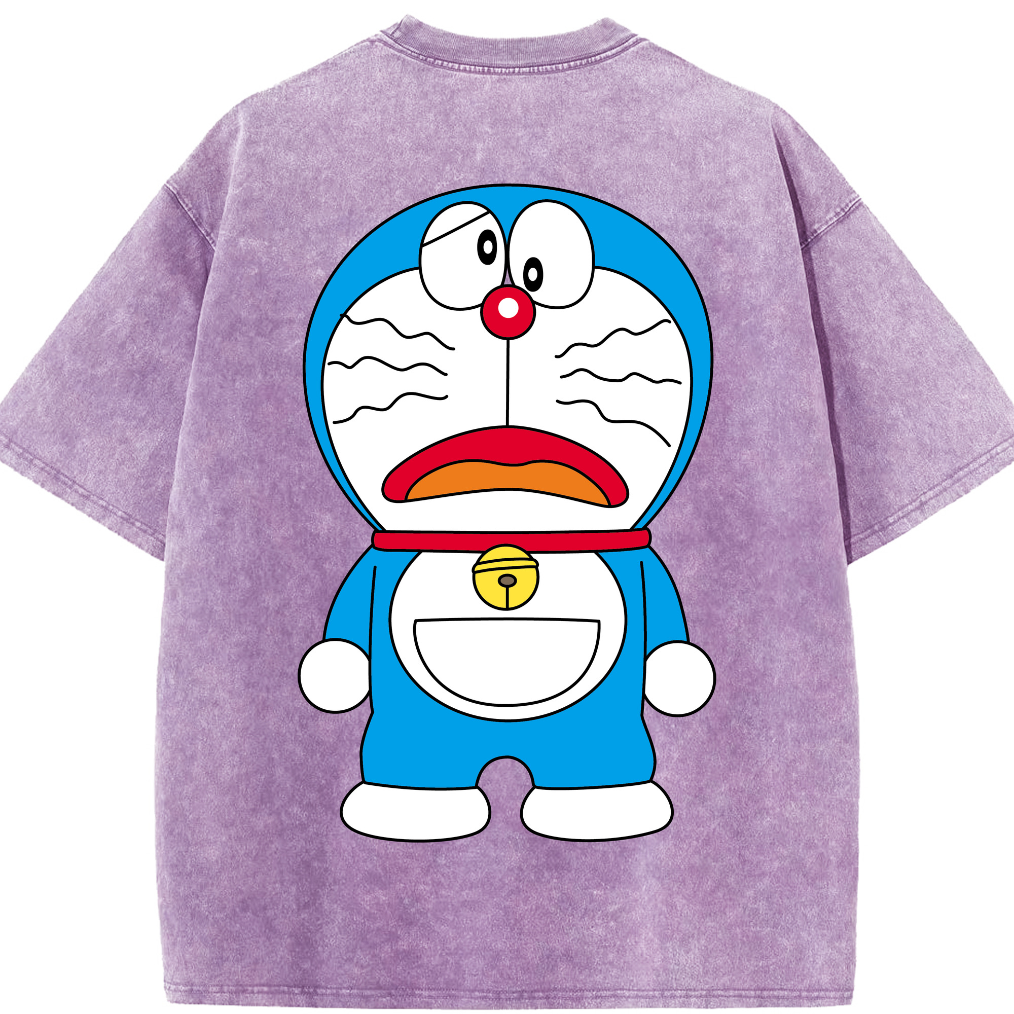（画像用） ドラえもん Doraemon 綿100% ヴィンテージ風 半袖Tシャツ（背面プリント）