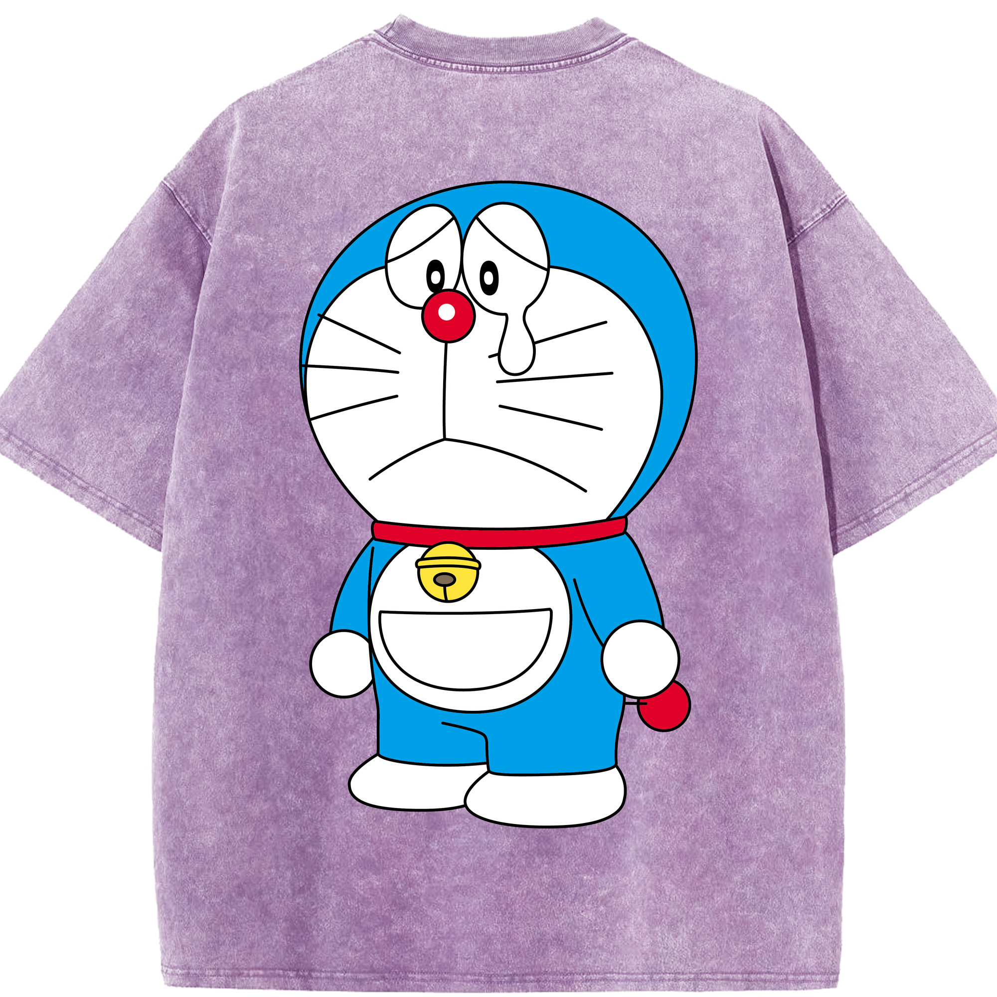 （画像用） ドラえもん Doraemon 綿100% ヴィンテージ風 半袖Tシャツ（背面プリント）