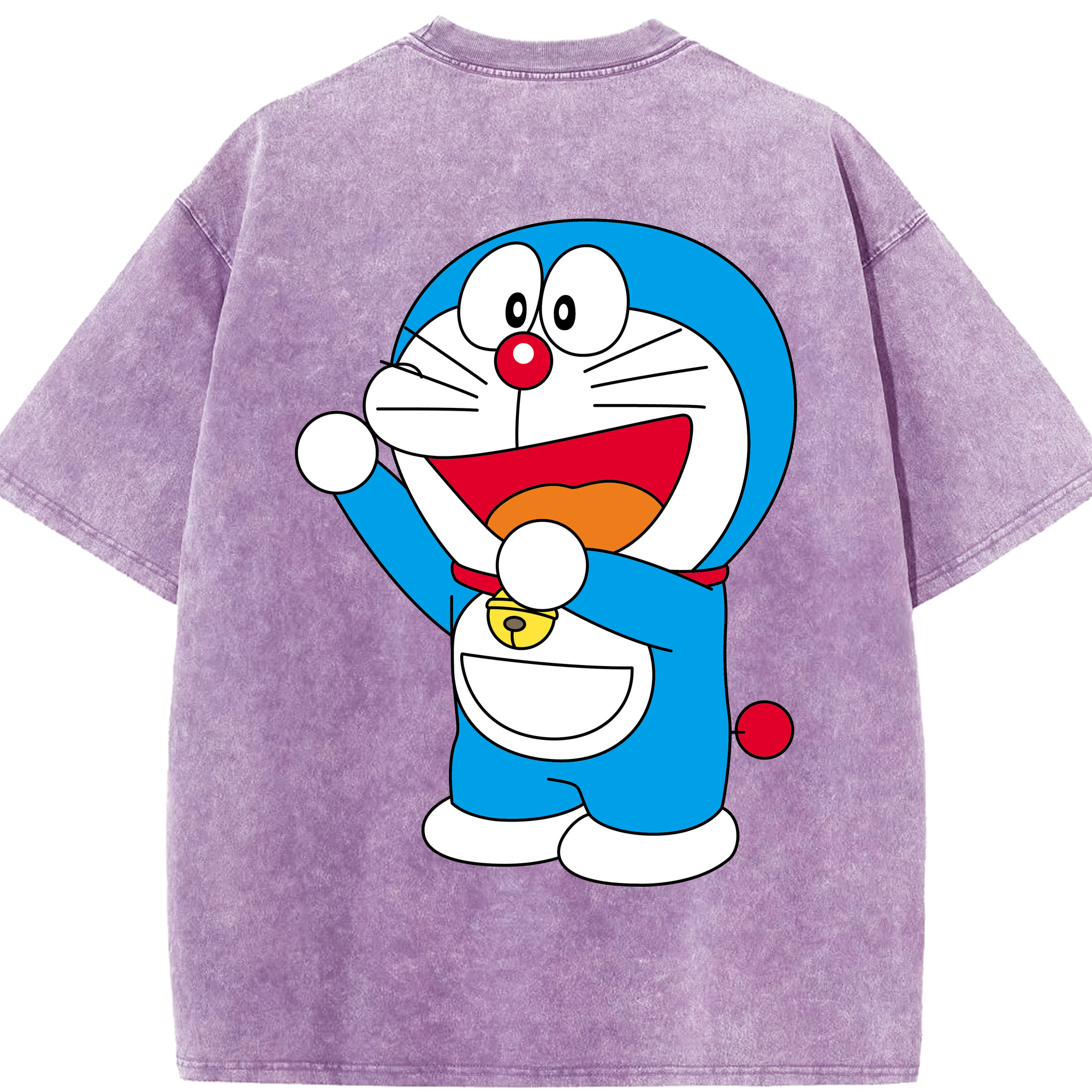 （画像用） ドラえもん Doraemon 綿100% ヴィンテージ風 半袖Tシャツ（背面プリント）