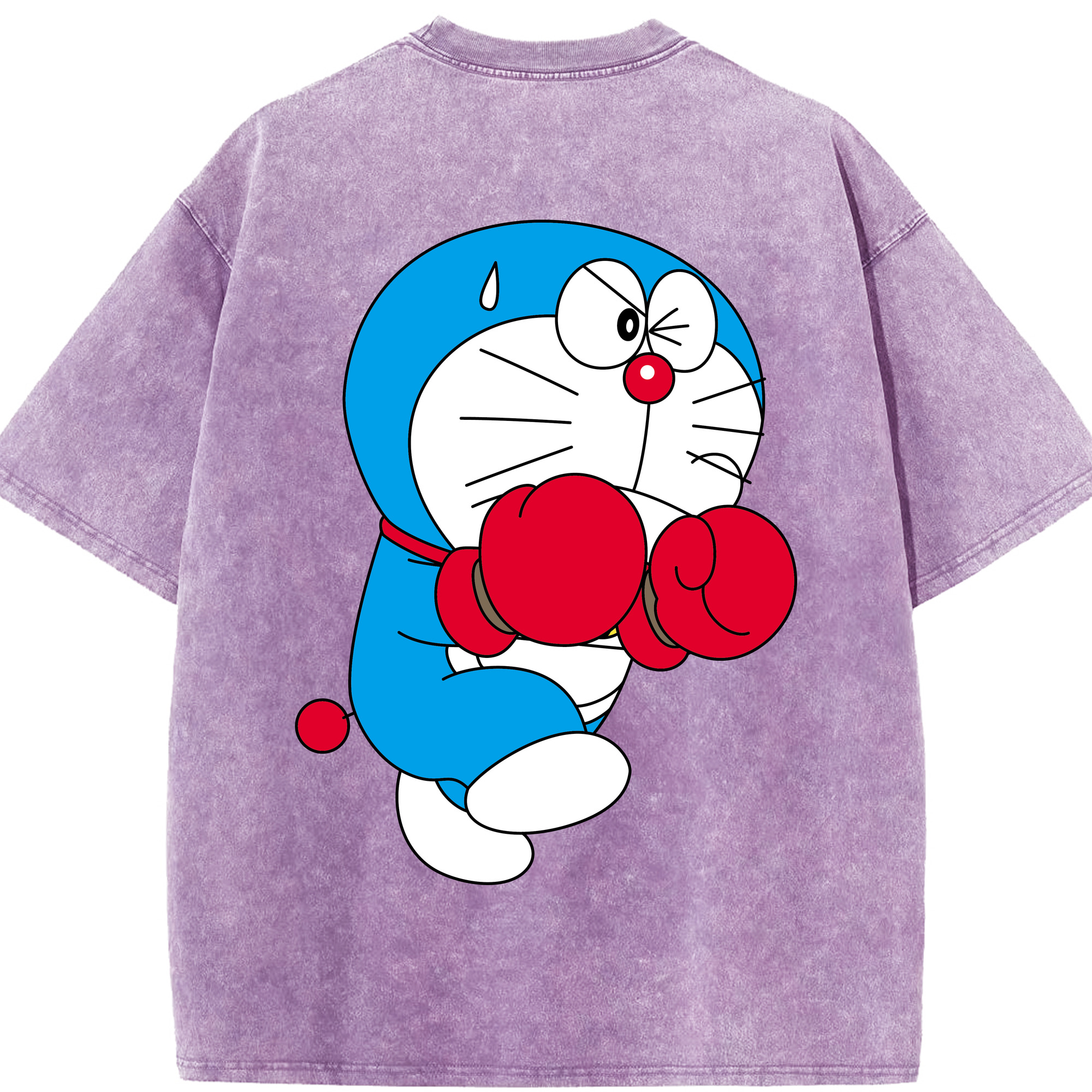 （画像用） ドラえもん Doraemon 綿100% ヴィンテージ風 半袖Tシャツ（背面プリント）
