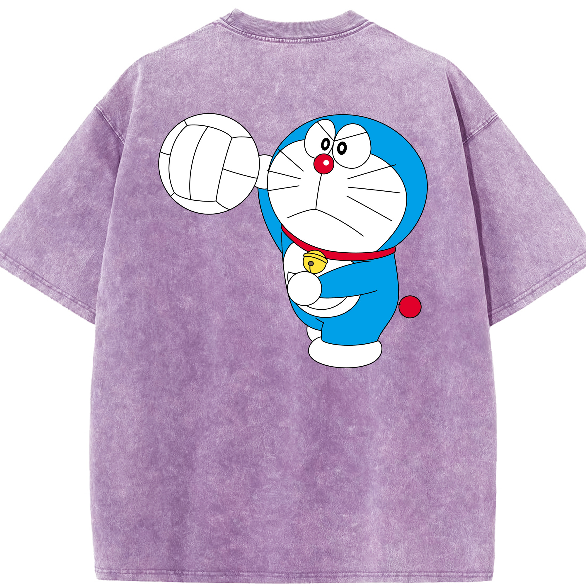 （画像用） ドラえもん Doraemon 綿100% ヴィンテージ風 半袖Tシャツ（背面プリント）