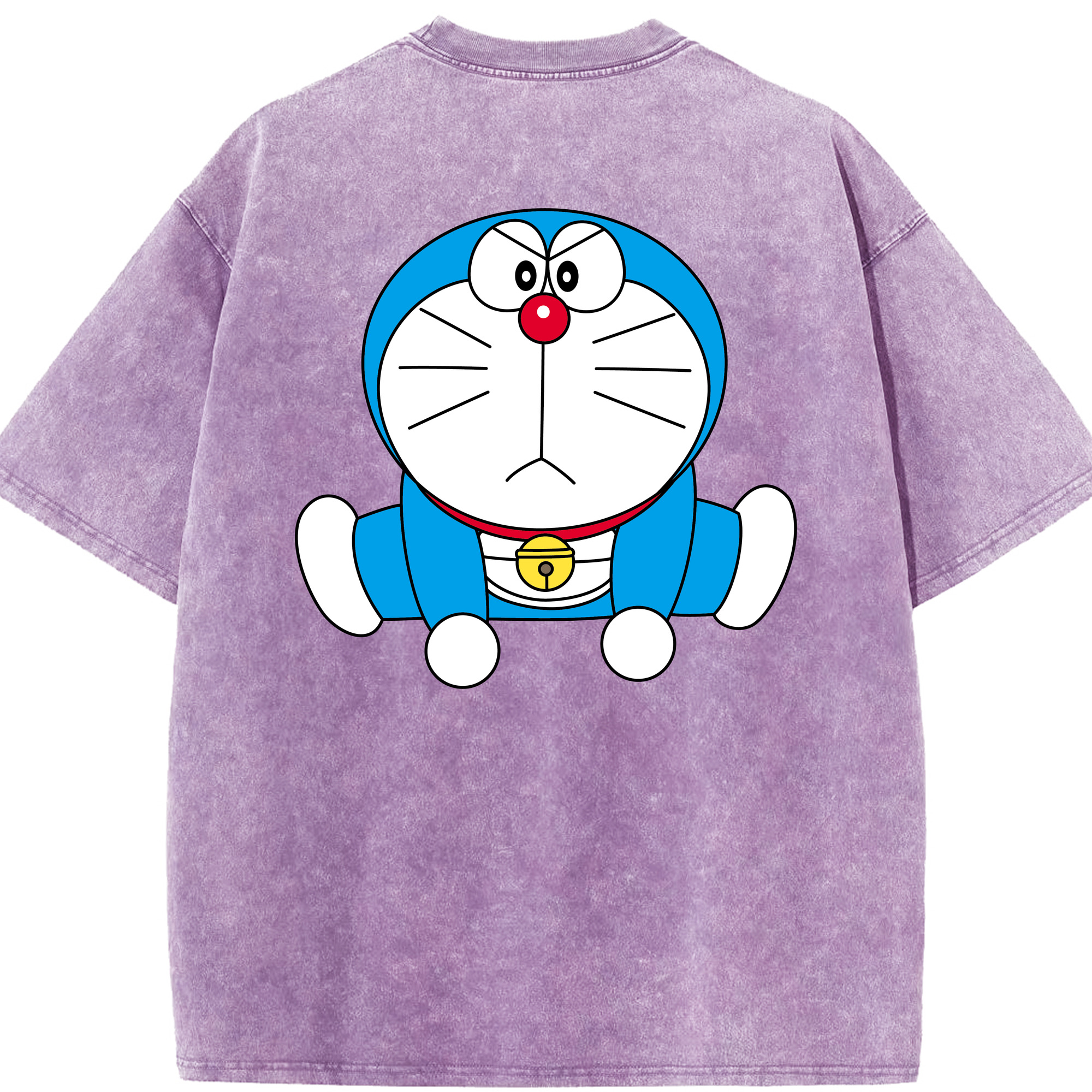 （画像用） ドラえもん Doraemon 綿100% ヴィンテージ風 半袖Tシャツ（背面プリント）