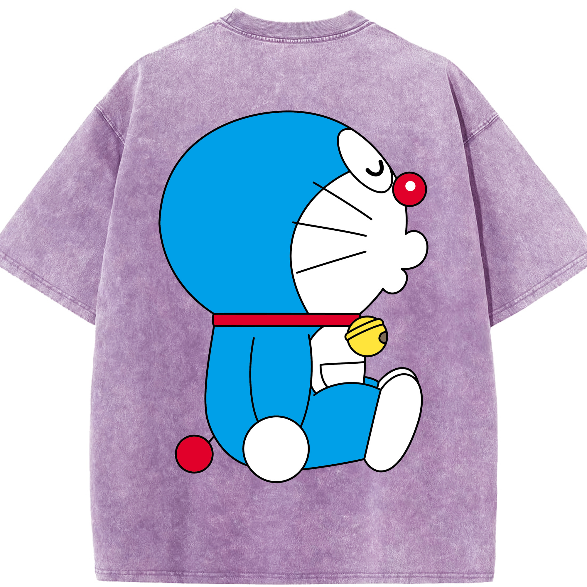 （画像用） ドラえもん Doraemon 綿100% ヴィンテージ風 半袖Tシャツ（背面プリント）