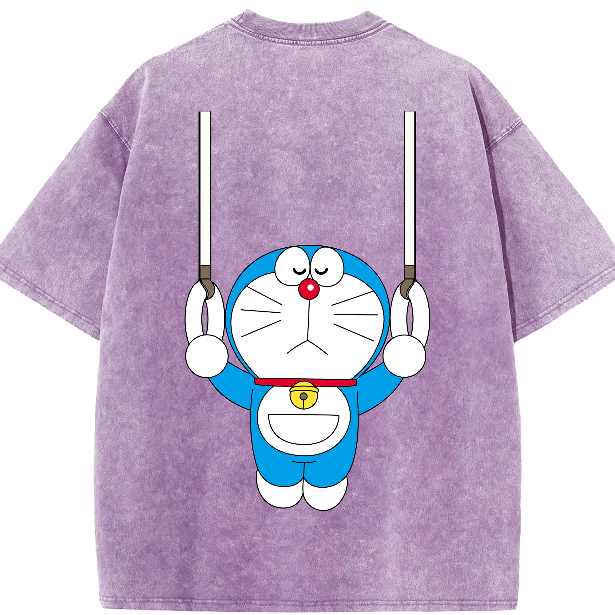 （画像用） ドラえもん Doraemon 綿100% ヴィンテージ風 半袖Tシャツ（背面プリント）