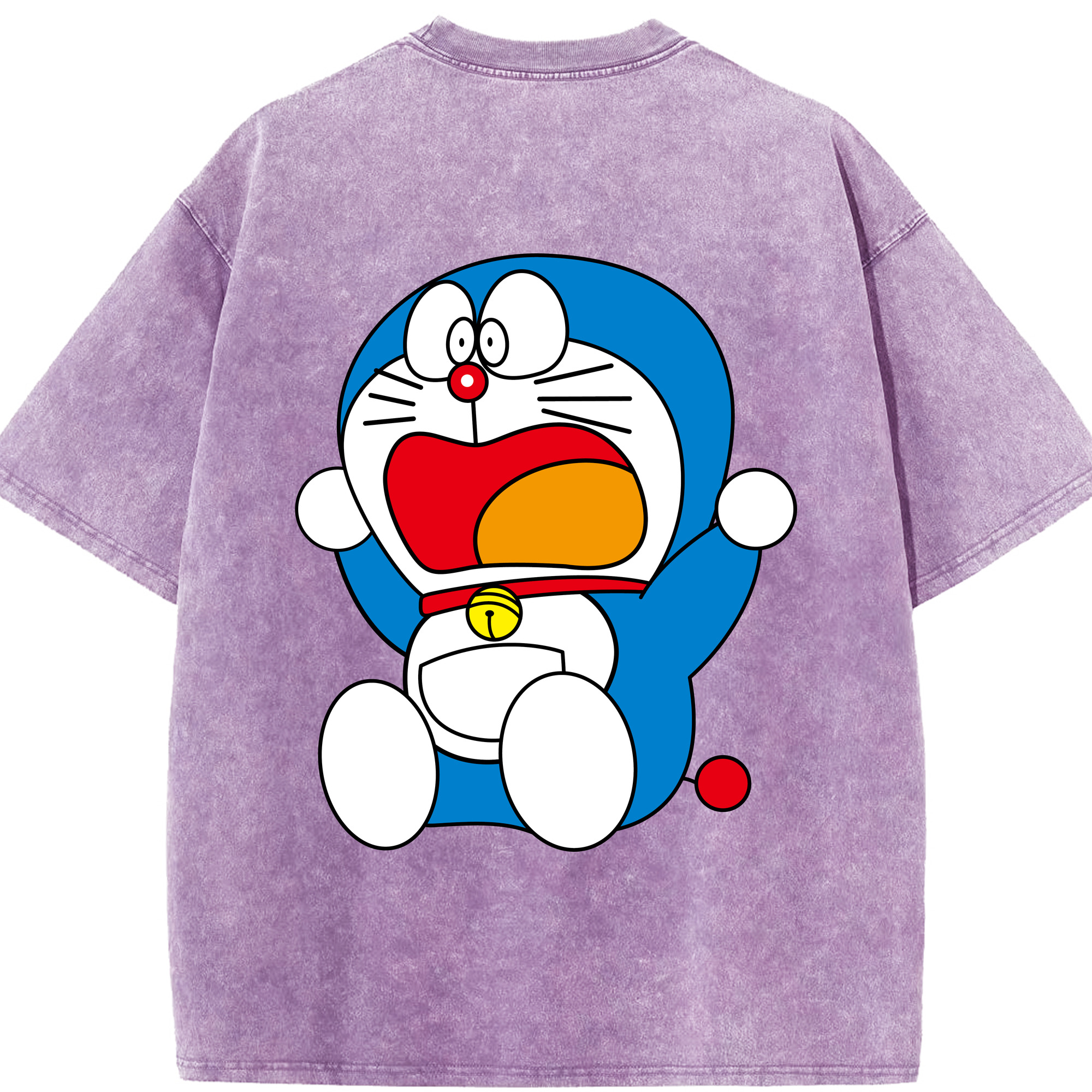 （画像用） ドラえもん Doraemon 綿100% ヴィンテージ風 半袖Tシャツ（背面プリント）