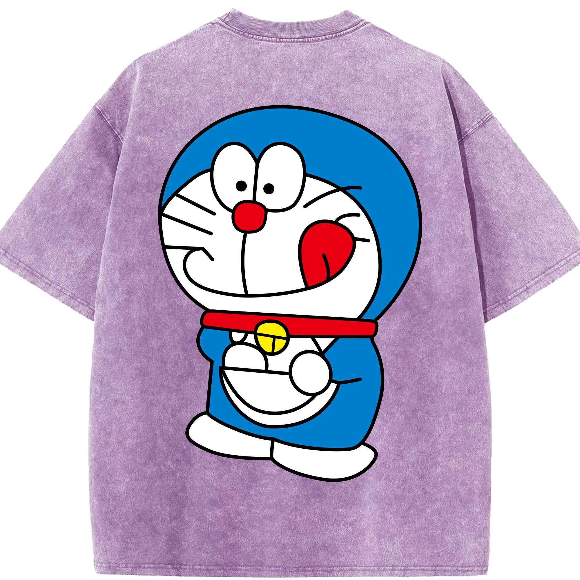 （画像用） ドラえもん Doraemon 綿100% ヴィンテージ風 半袖Tシャツ（背面プリント）