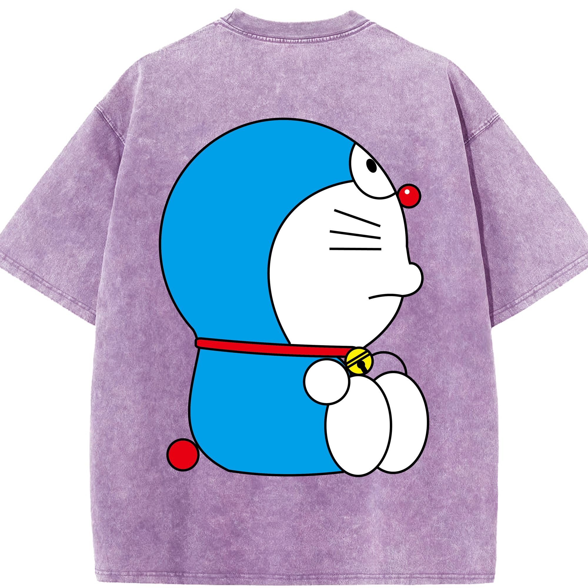 （画像用） ドラえもん Doraemon 綿100% ヴィンテージ風 半袖Tシャツ（背面プリント）