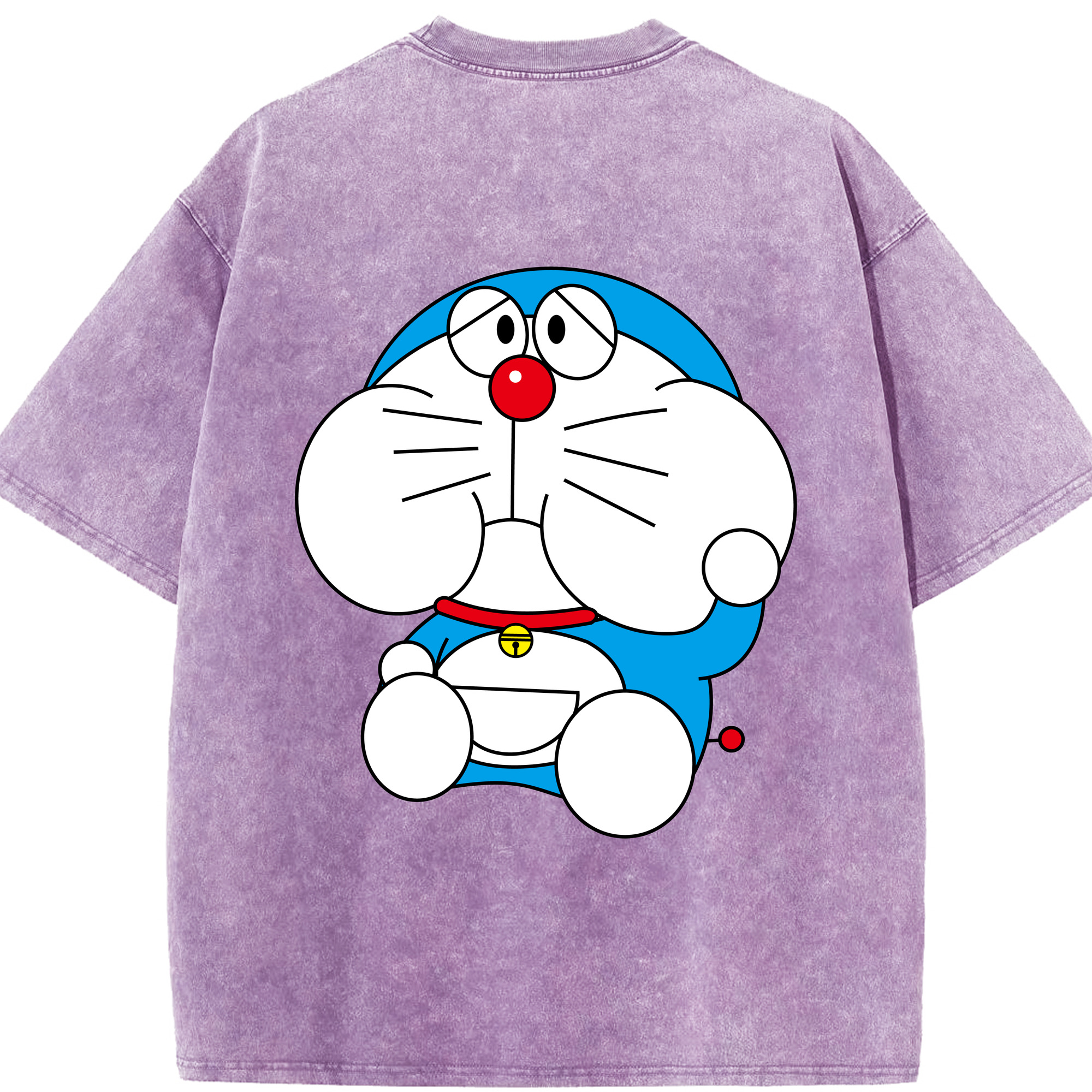 （画像用） ドラえもん Doraemon 綿100% ヴィンテージ風 半袖Tシャツ（背面プリント）
