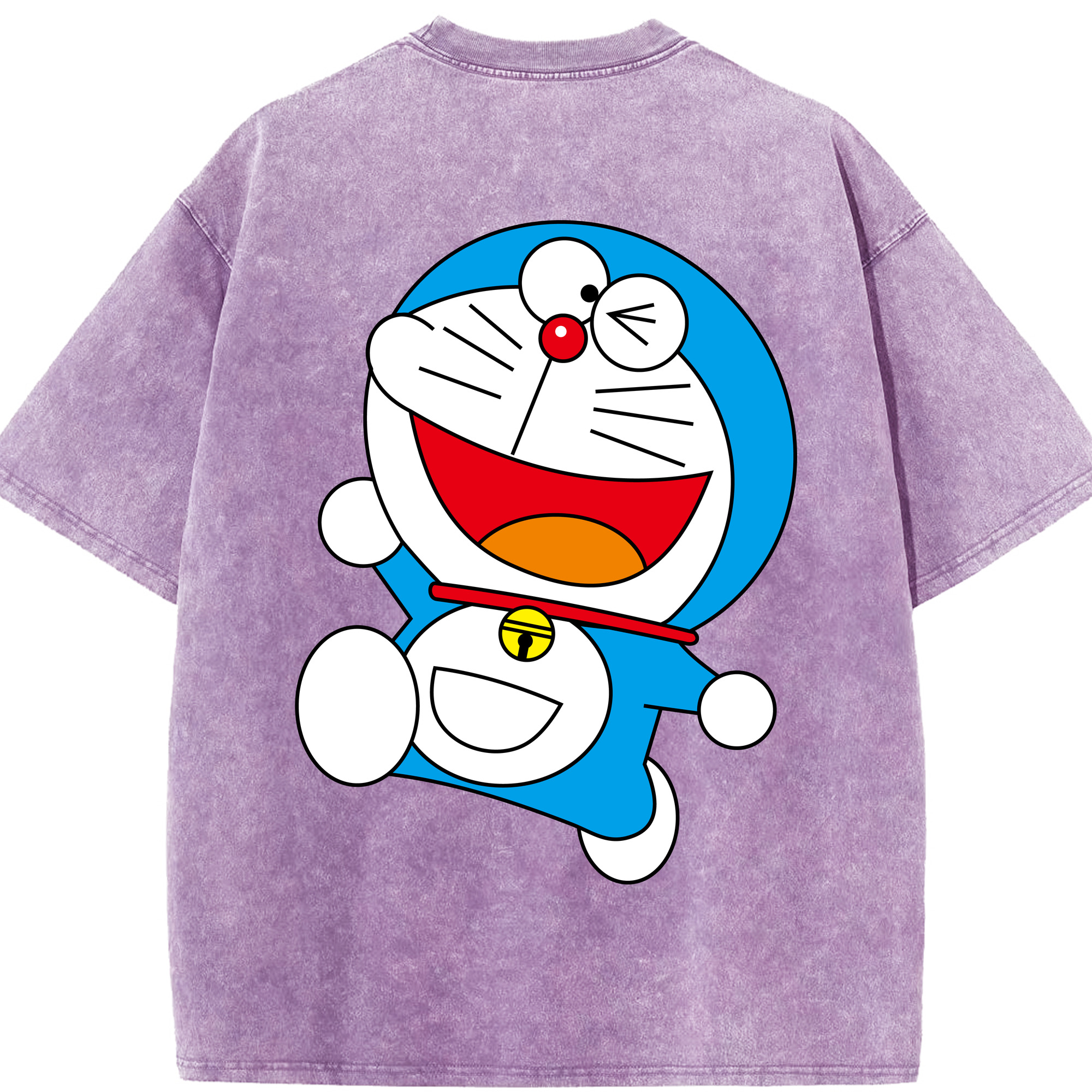 （画像用） ドラえもん Doraemon 綿100% ヴィンテージ風 半袖Tシャツ（背面プリント）