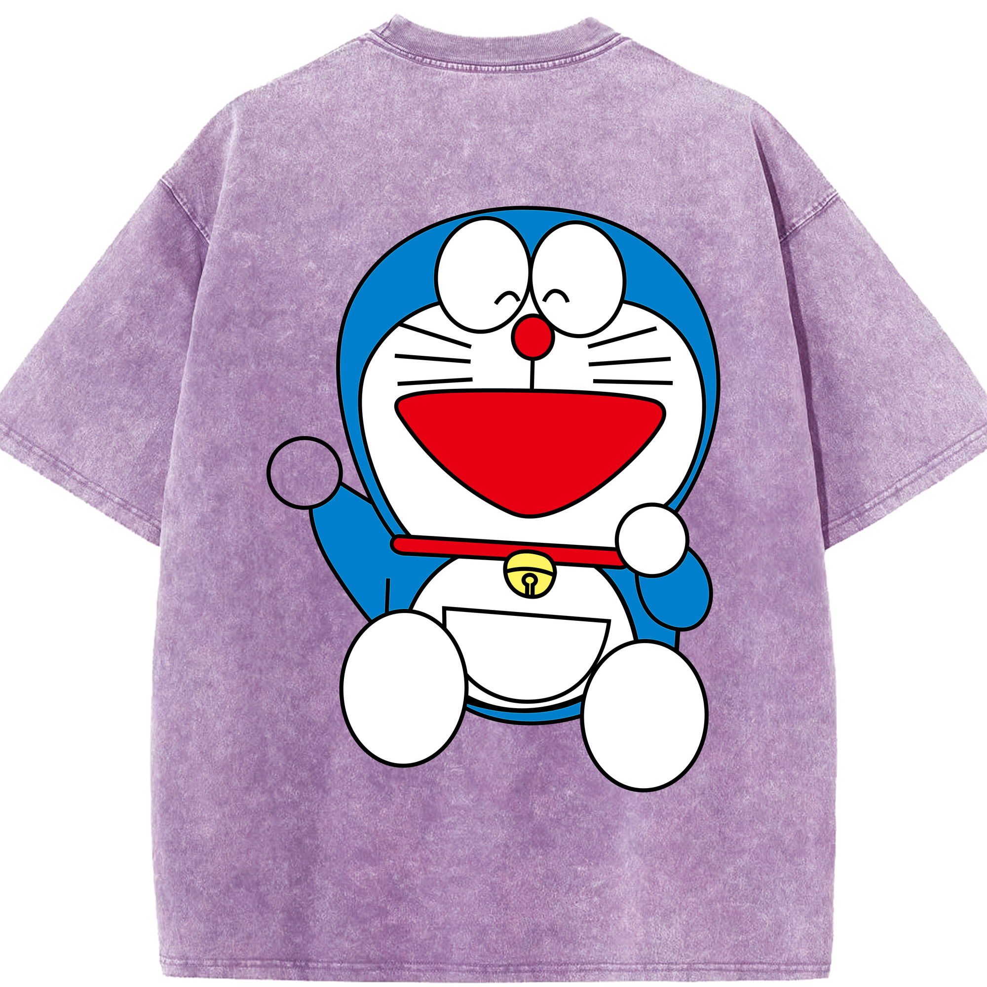 （画像用） ドラえもん Doraemon 綿100% ヴィンテージ風 半袖Tシャツ（背面プリント）