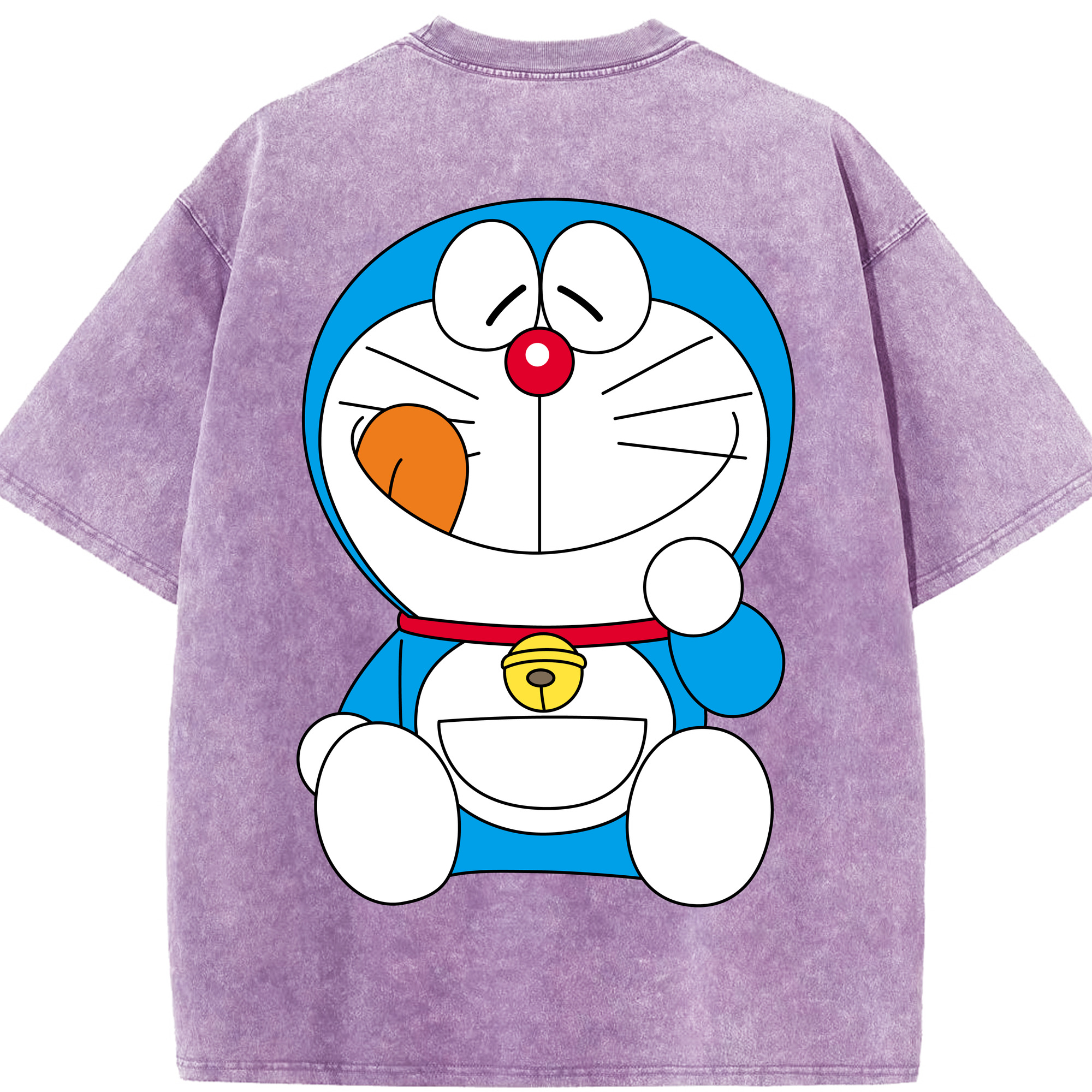 （画像用） ドラえもん Doraemon 綿100% ヴィンテージ風 半袖Tシャツ（背面プリント）