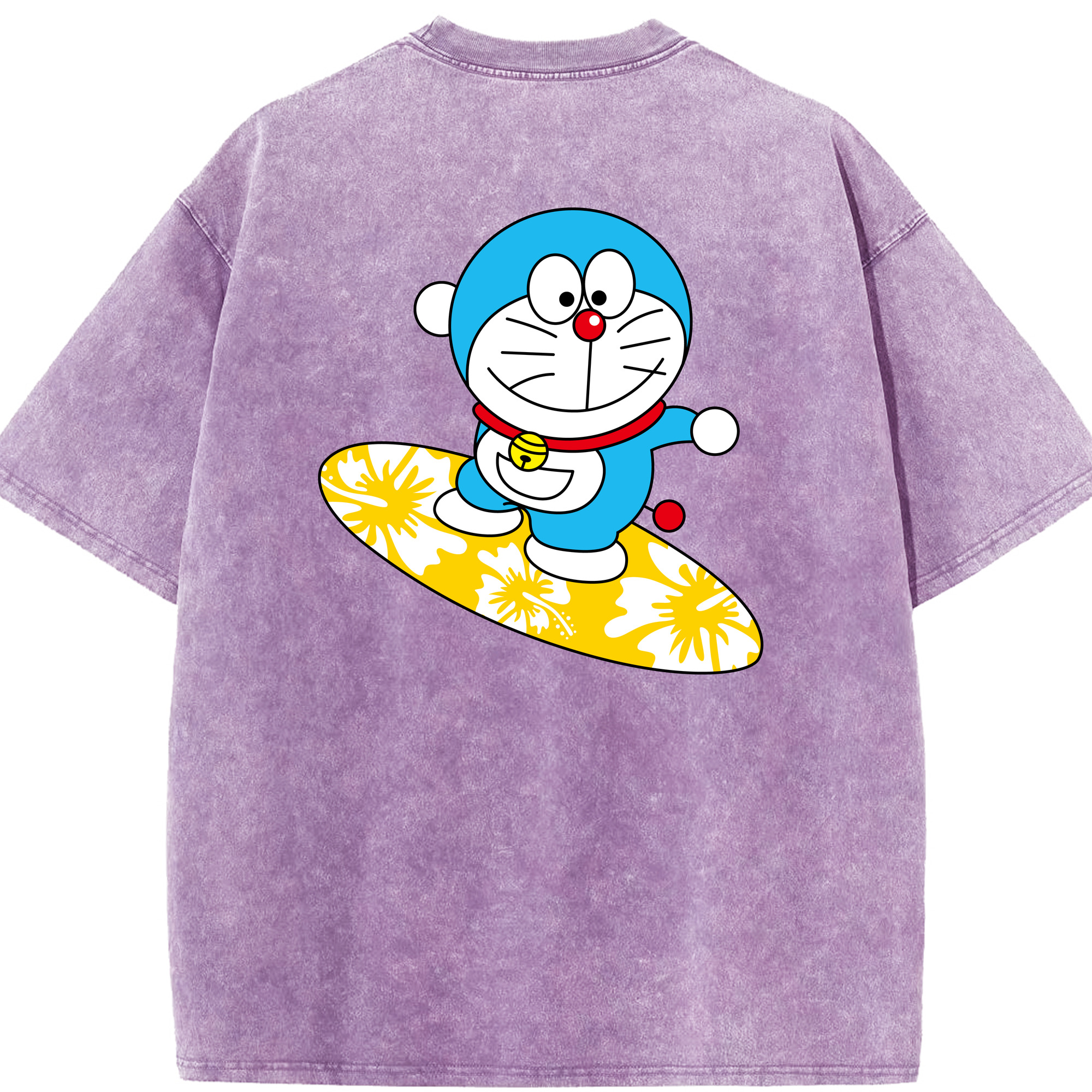 （画像用） ドラえもん Doraemon 綿100% ヴィンテージ風 半袖Tシャツ（背面プリント）