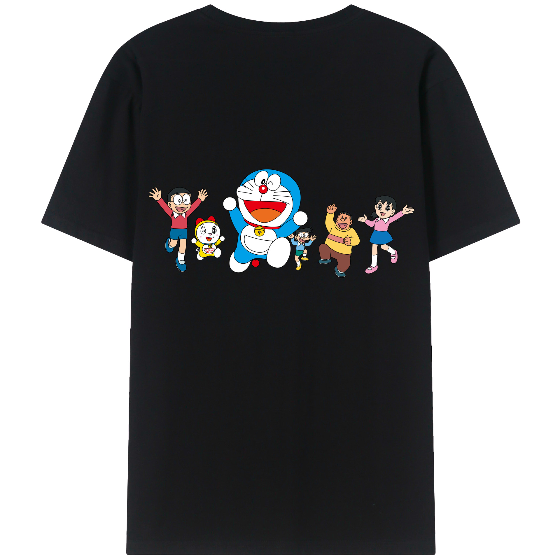 （画像用） ドラえもん 骨川 スネ夫 Doraemon Honekawa Suneo 綿100％ メンズ半袖Tシャツ（バックプリント） 通気性