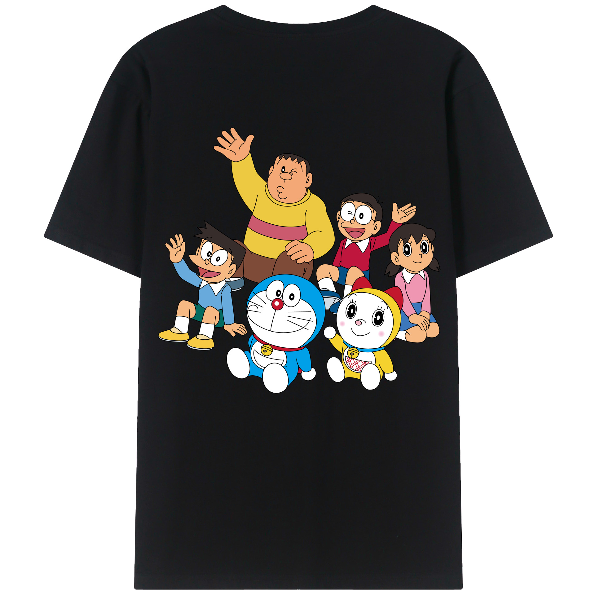 （画像用） ドラえもん 骨川 スネ夫 Doraemon Honekawa Suneo 綿100％ メンズ半袖Tシャツ（バックプリント） 通気性