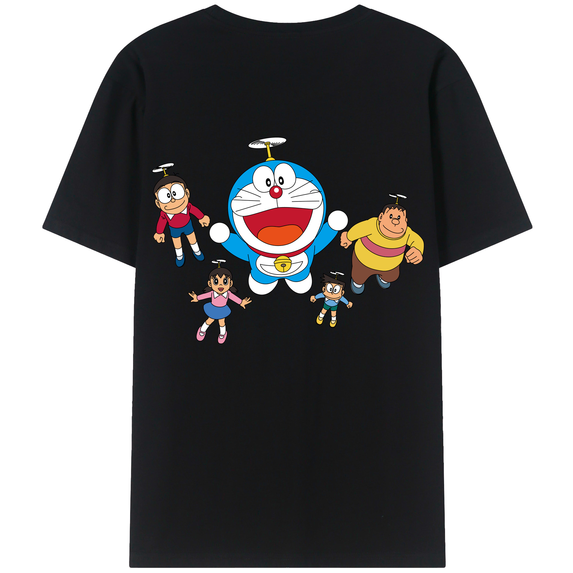 （画像用） ドラえもん 骨川 スネ夫 Doraemon Honekawa Suneo 綿100％ メンズ半袖Tシャツ（バックプリント） 通気性