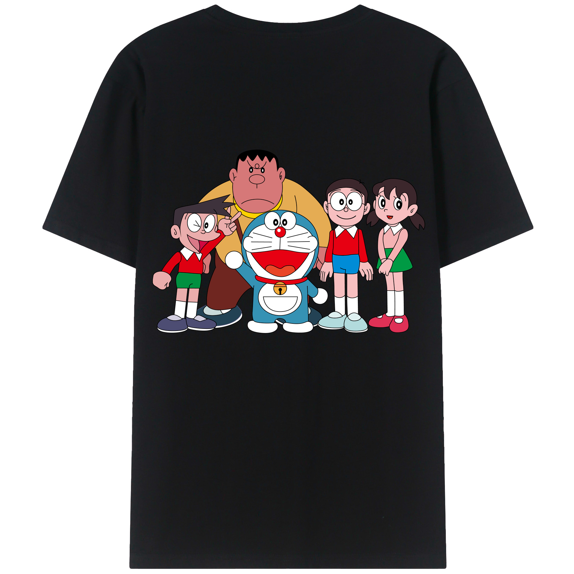 （画像用） ドラえもん 骨川 スネ夫 Doraemon Honekawa Suneo 綿100％ メンズ半袖Tシャツ（バックプリント） 通気性