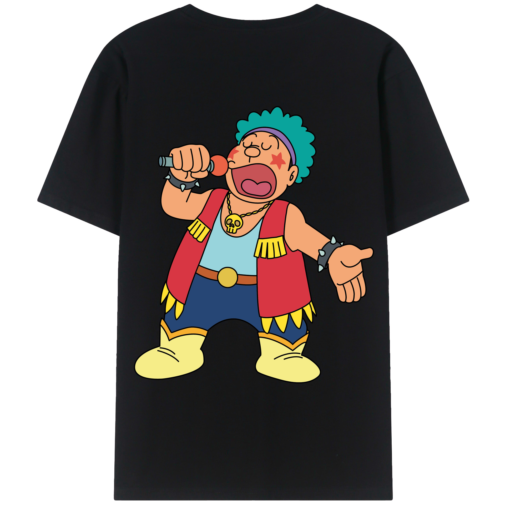 （画像用） ドラえもん 剛田武 Doraemon Gouta Takeshi 綿100％ メンズ半袖Tシャツ（バックプリント） 通気性