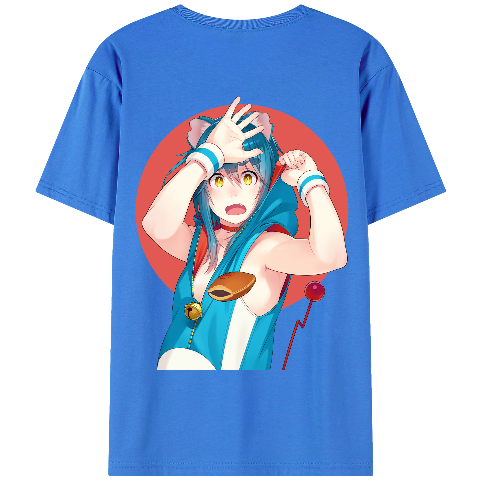 （画像用） ドラえもん Doraemon 綿100％ メンズ半袖Tシャツ（バックプリント） 通気性