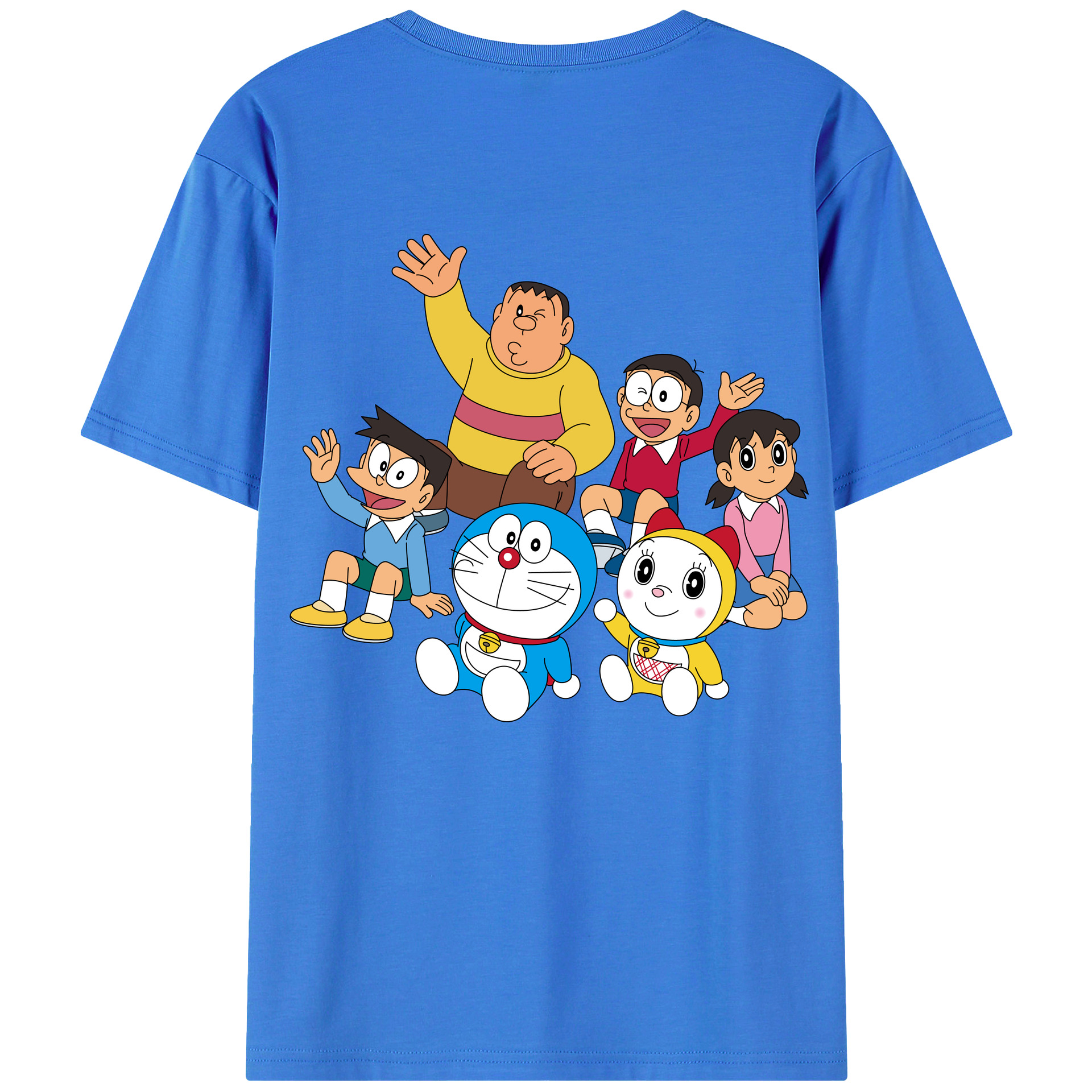 （画像用） ドラえもん 骨川 スネ夫 Doraemon Honekawa Suneo 綿100％ メンズ半袖Tシャツ（バックプリント） 通気性