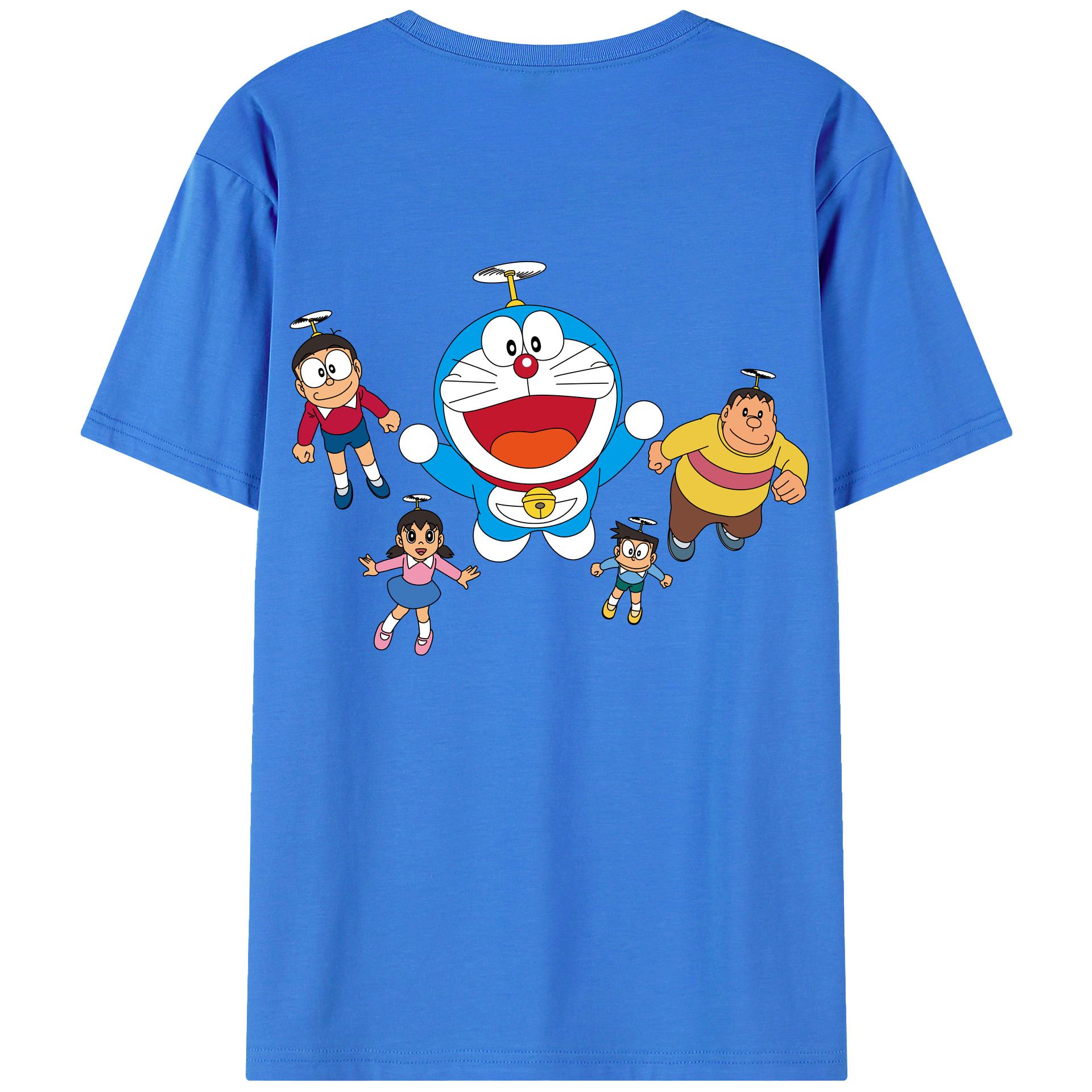 （画像用） ドラえもん 骨川 スネ夫 Doraemon Honekawa Suneo 綿100％ メンズ半袖Tシャツ（バックプリント） 通気性