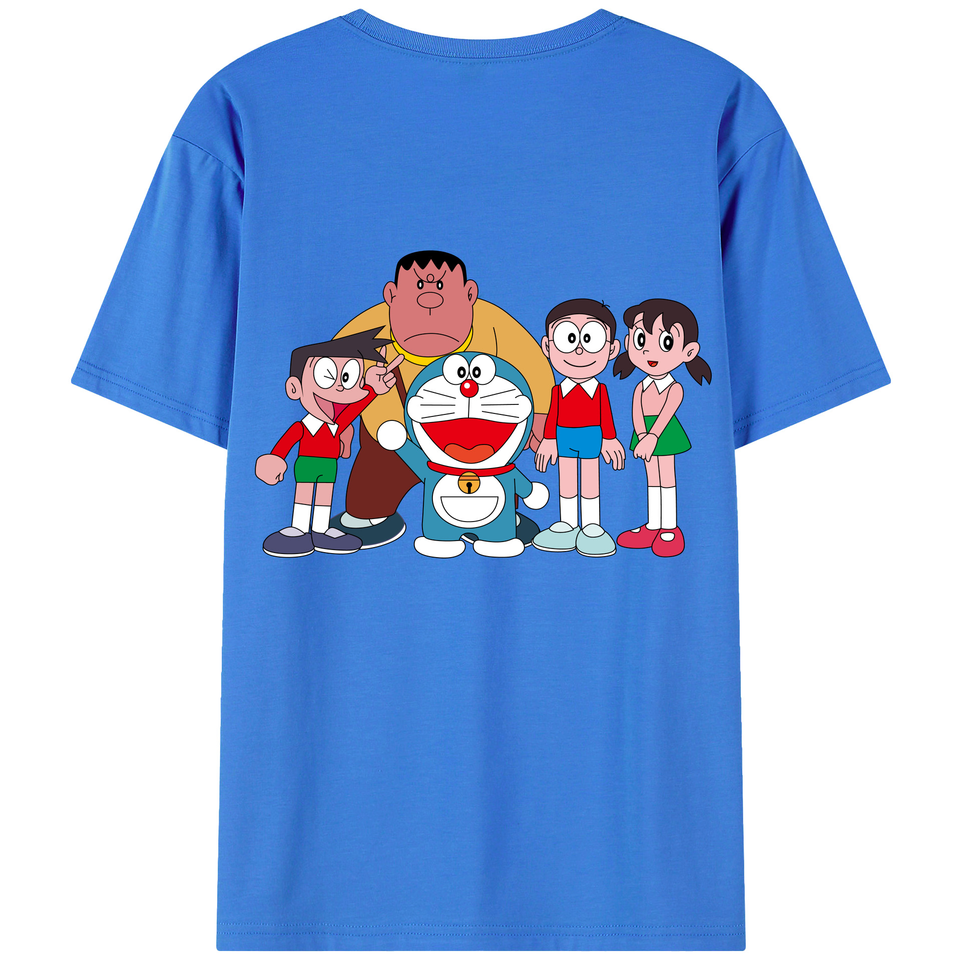 （画像用） ドラえもん 骨川 スネ夫 Doraemon Honekawa Suneo 綿100％ メンズ半袖Tシャツ（バックプリント） 通気性