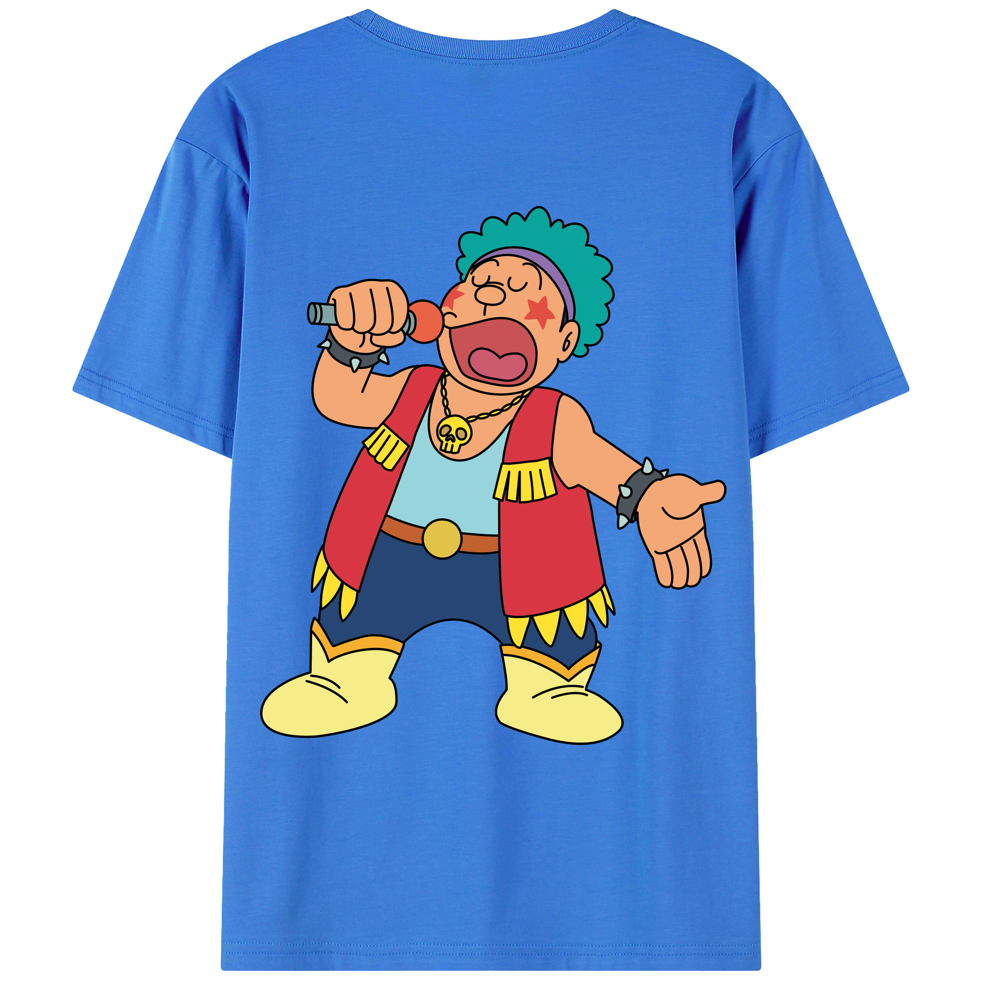 （画像用） ドラえもん 剛田武 Doraemon Gouta Takeshi 綿100％ メンズ半袖Tシャツ（バックプリント） 通気性
