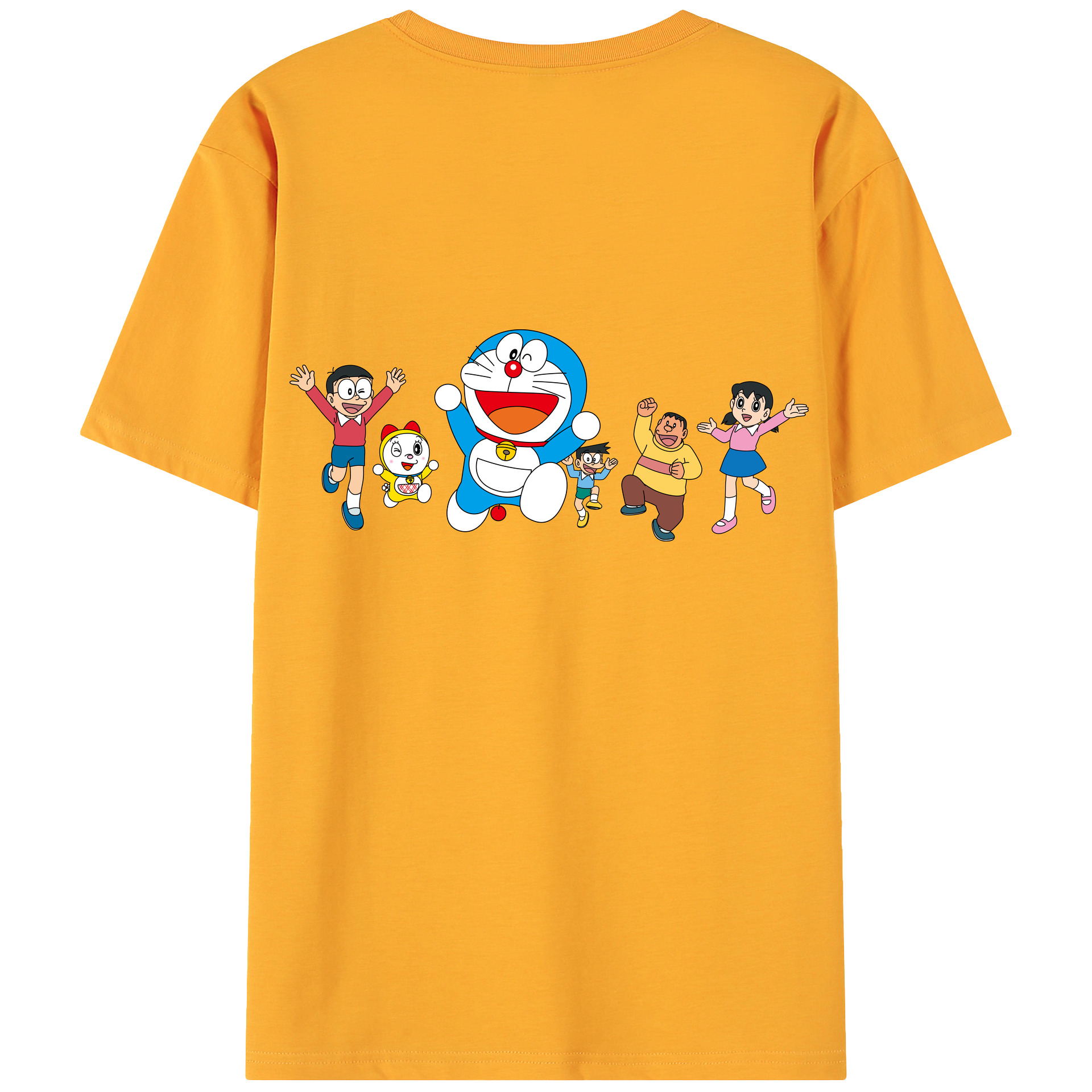 （画像用） ドラえもん 骨川 スネ夫 Doraemon Honekawa Suneo 綿100％ メンズ半袖Tシャツ（バックプリント） 通気性