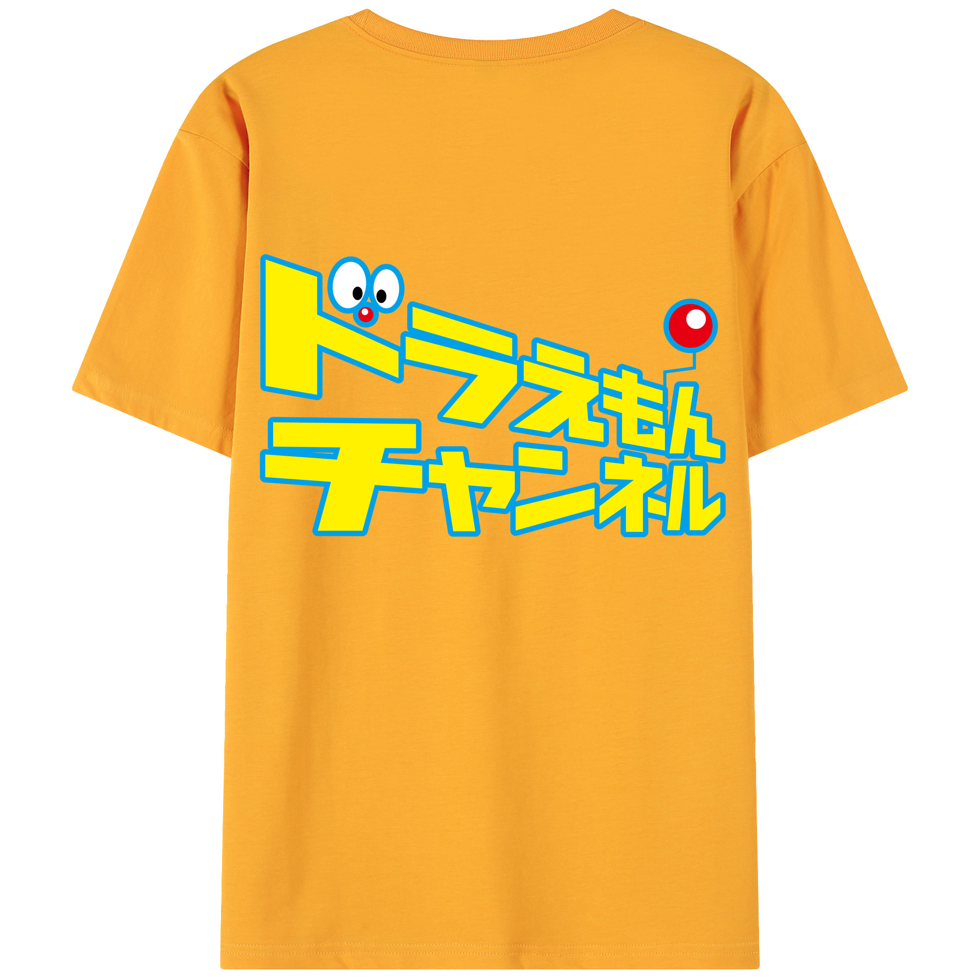 （画像用） ドラえもん Doraemon 綿100％ メンズ半袖Tシャツ（バックプリント） 通気性