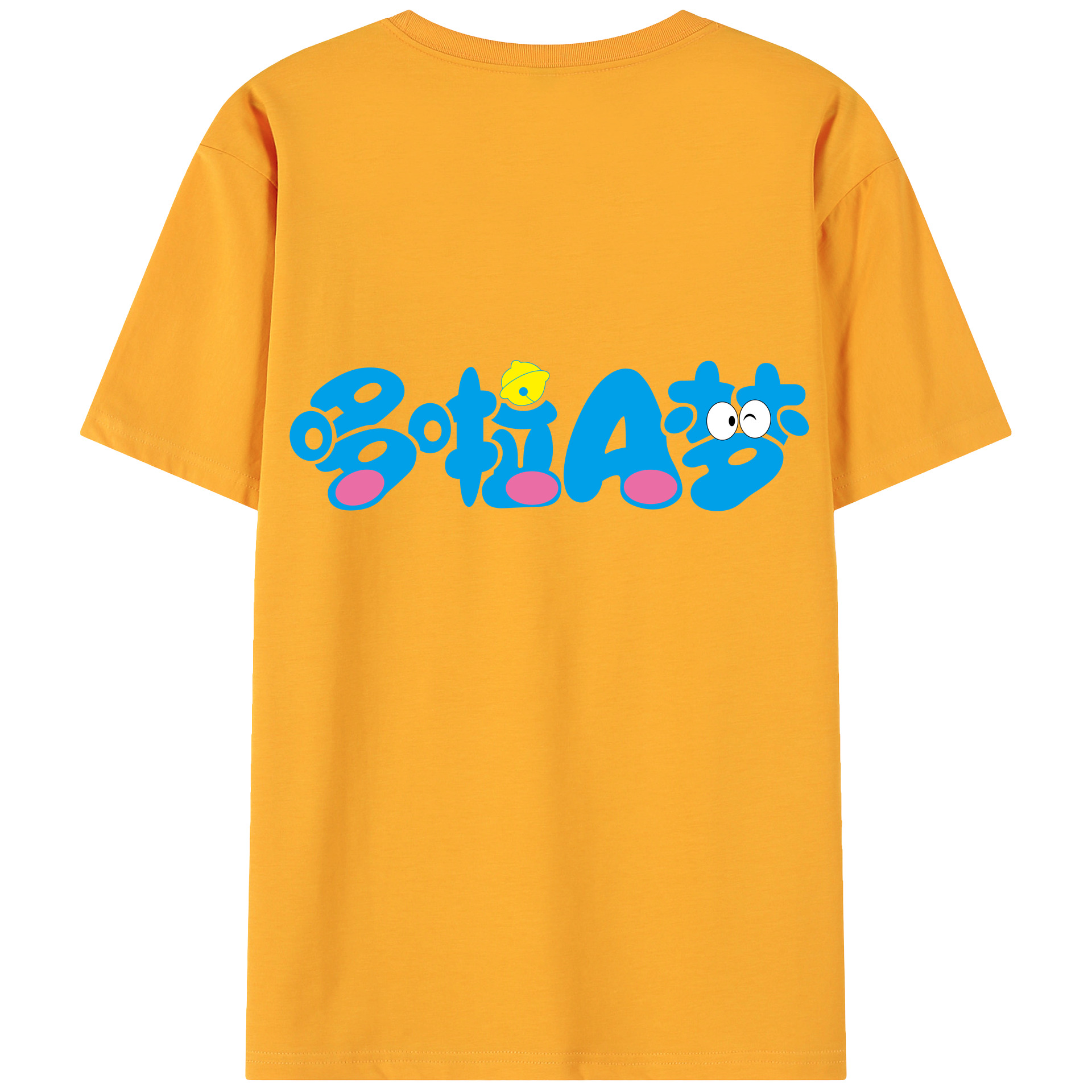 （画像用） ドラえもん Doraemon 綿100％ メンズ半袖Tシャツ（バックプリント） 通気性
