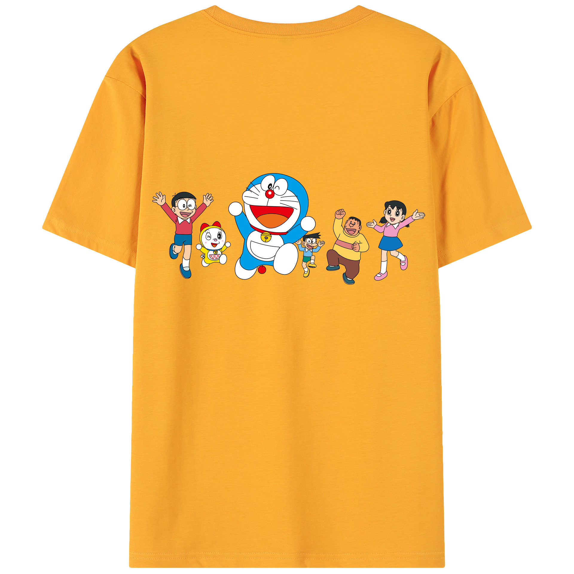 （画像用） ドラえもん 骨川 スネ夫 Doraemon Honekawa Suneo 綿100％ メンズ半袖Tシャツ（バックプリント） 通気性